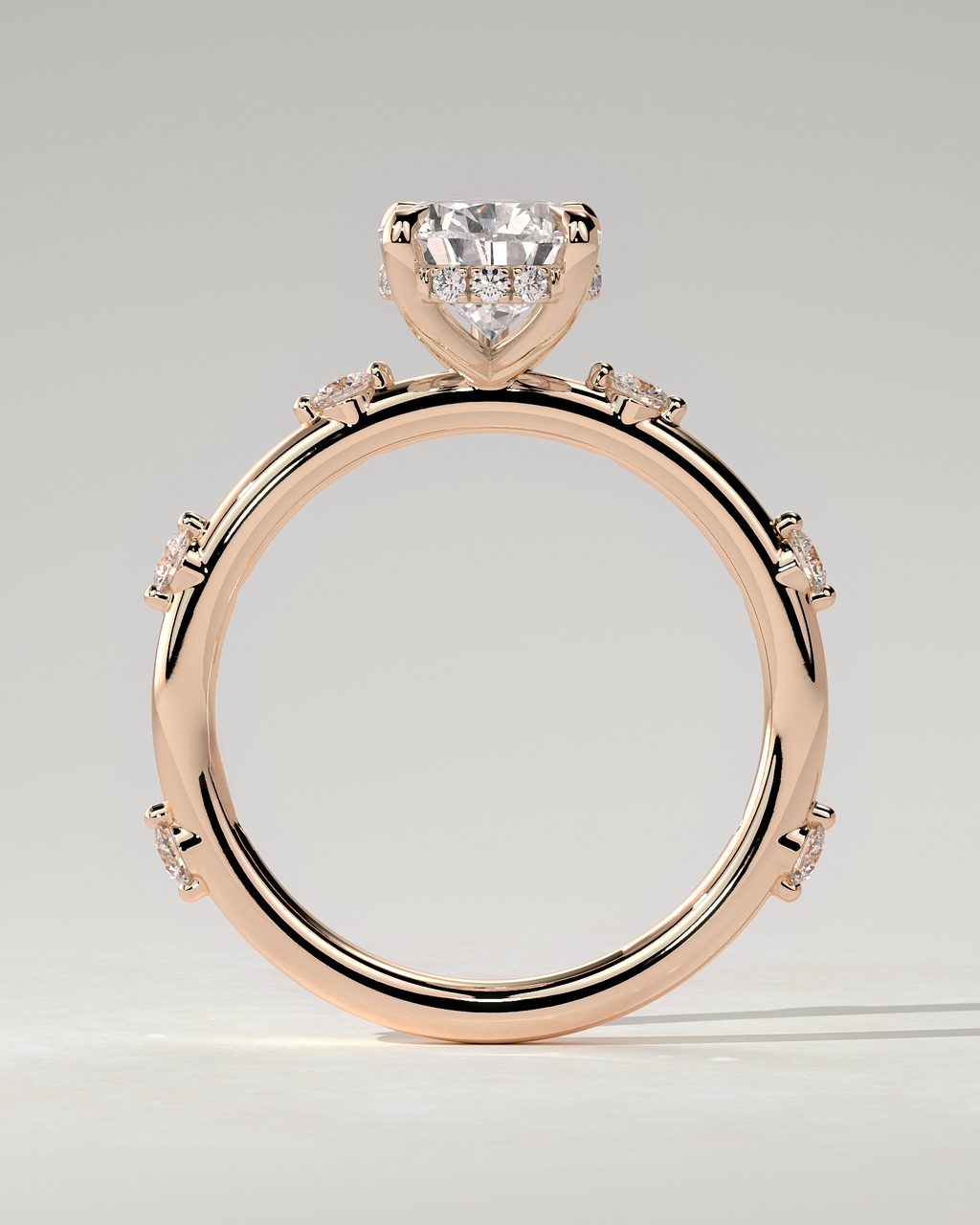 Amora Solitaire Pear Ring
