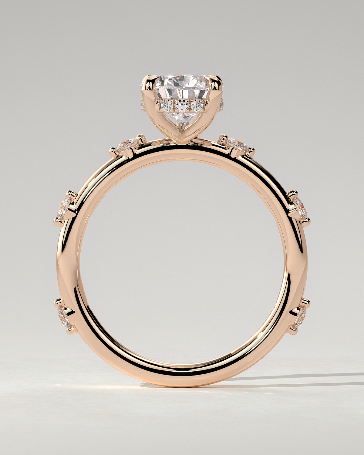 Amora Solitaire Pear Ring