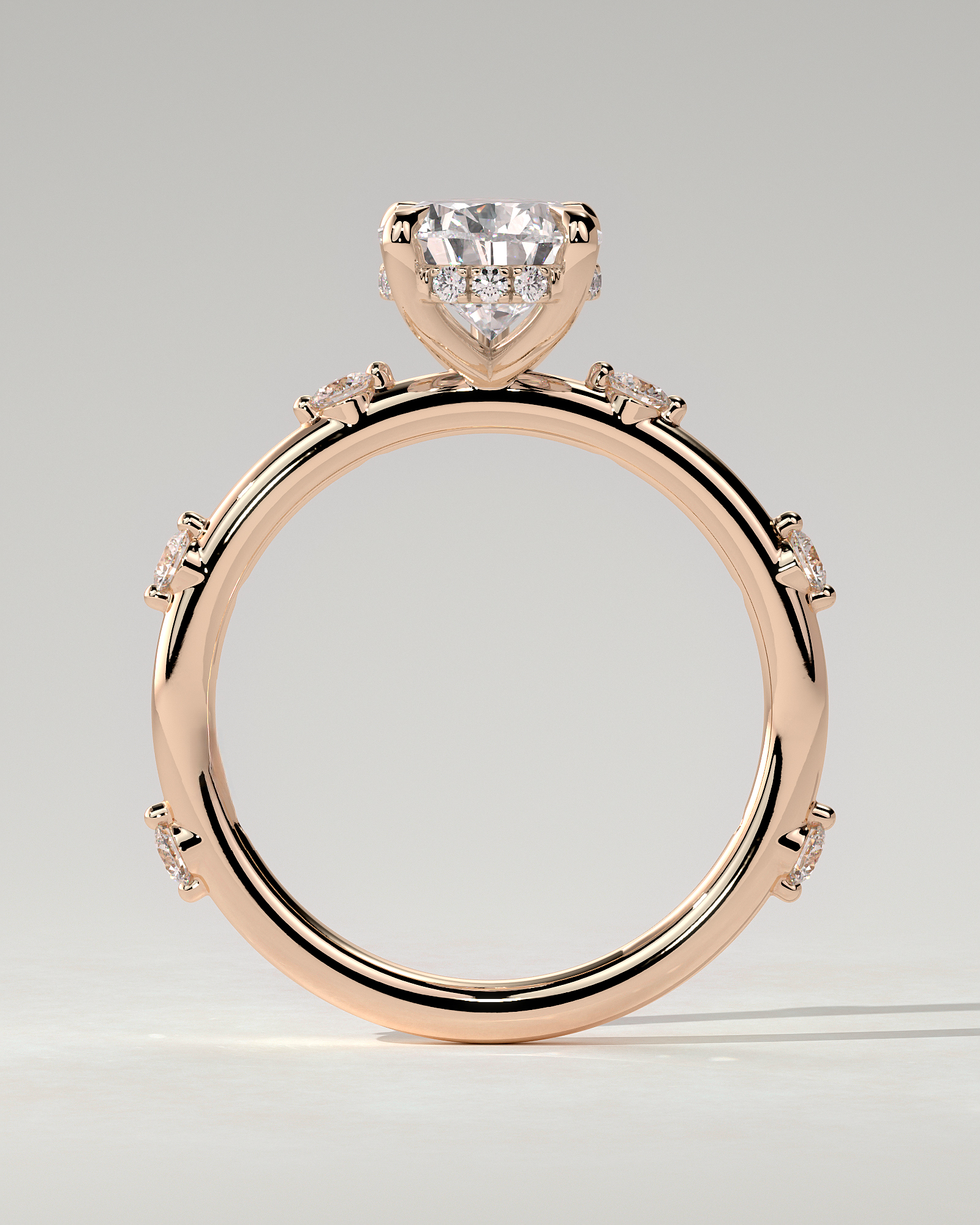 Amora Solitaire Pear Ring