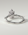 Amora Solitaire Pear Ring