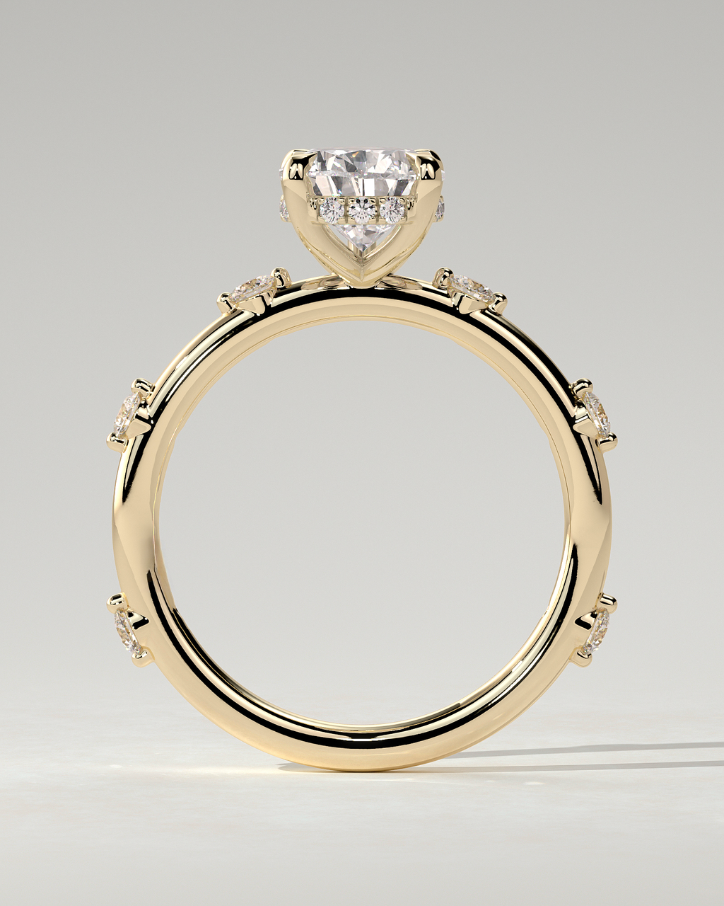 Amora Solitaire Pear Ring