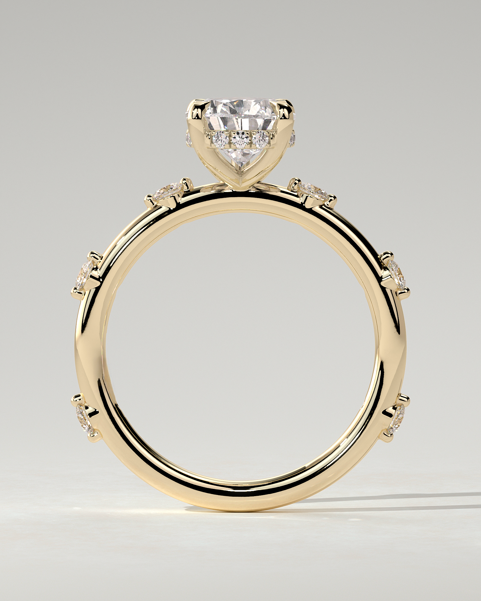 Amora Solitaire Pear Ring