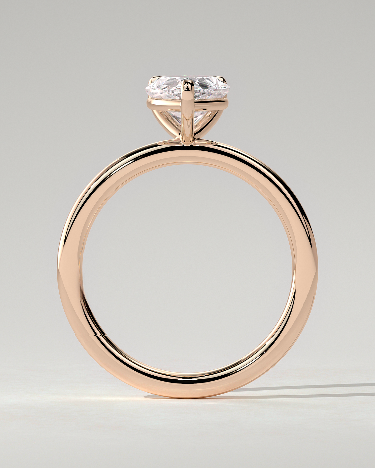 Amy Solitaire Pear Ring