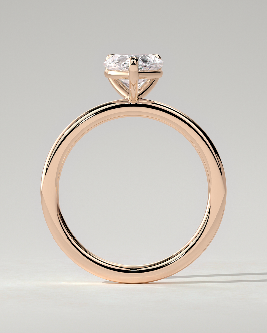 Amy Solitaire Pear Ring
