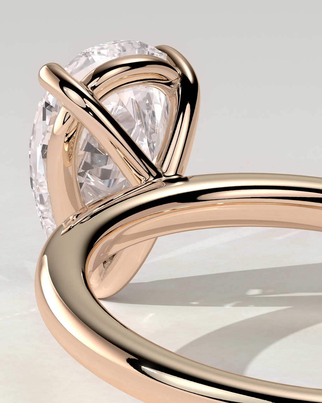 Amy Solitaire Pear Ring