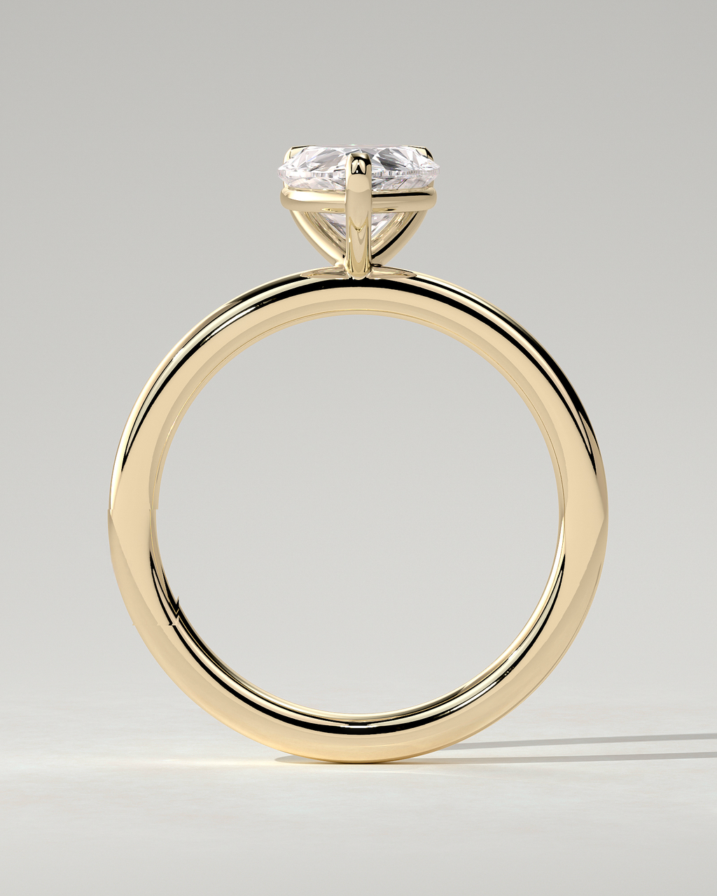 Amy Solitaire Pear Ring