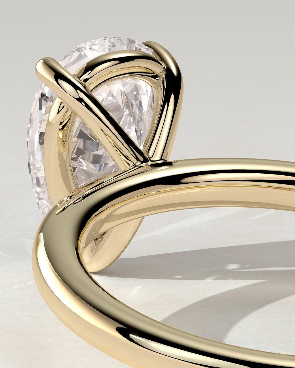 Amy Solitaire Pear Ring
