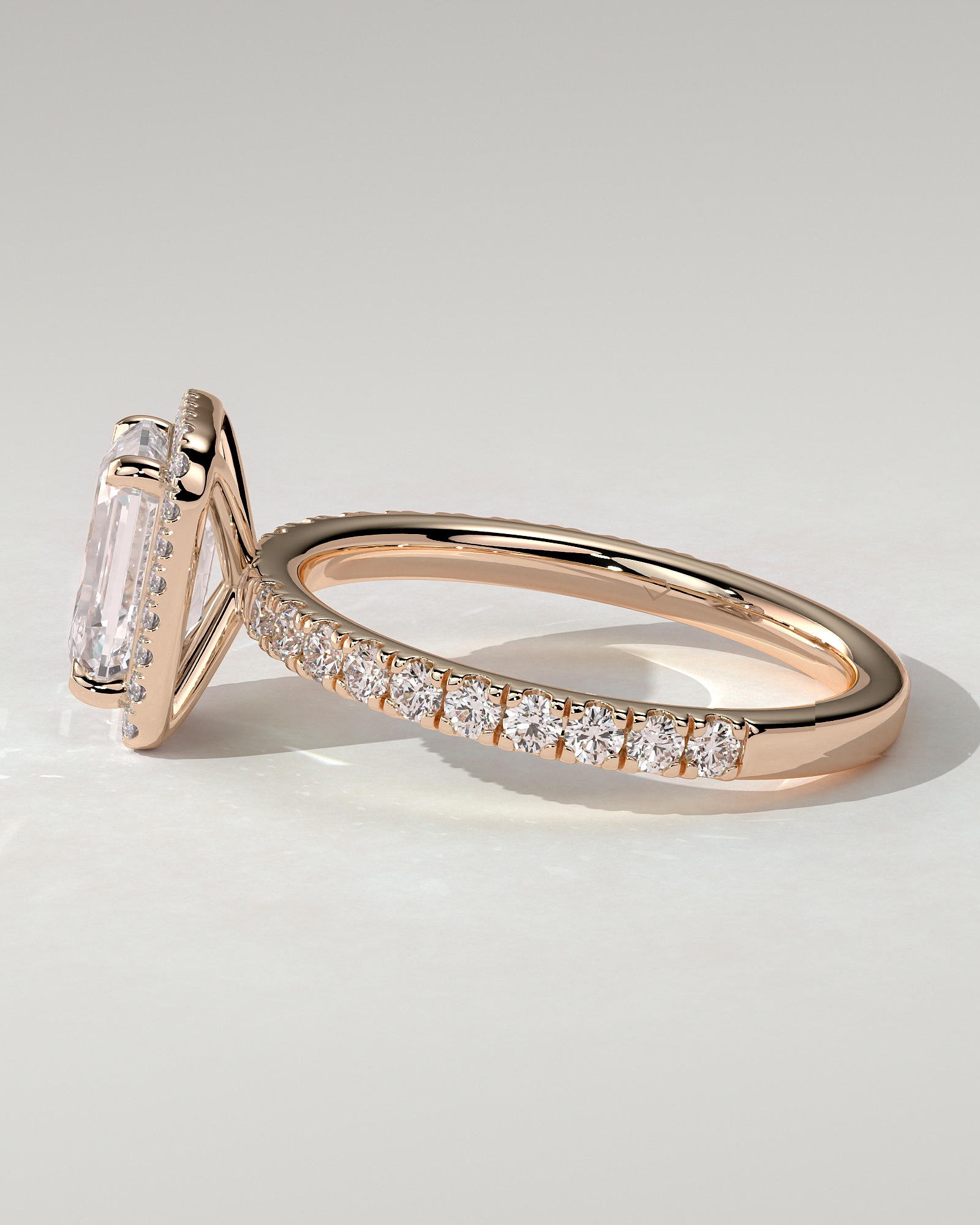 Analyce Halo Emerald Ring