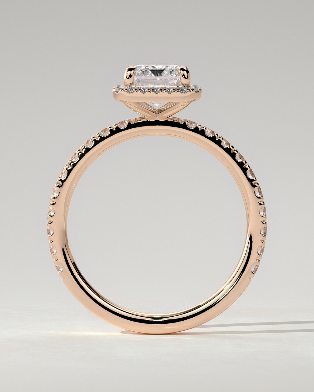 Analyce Halo Emerald Ring