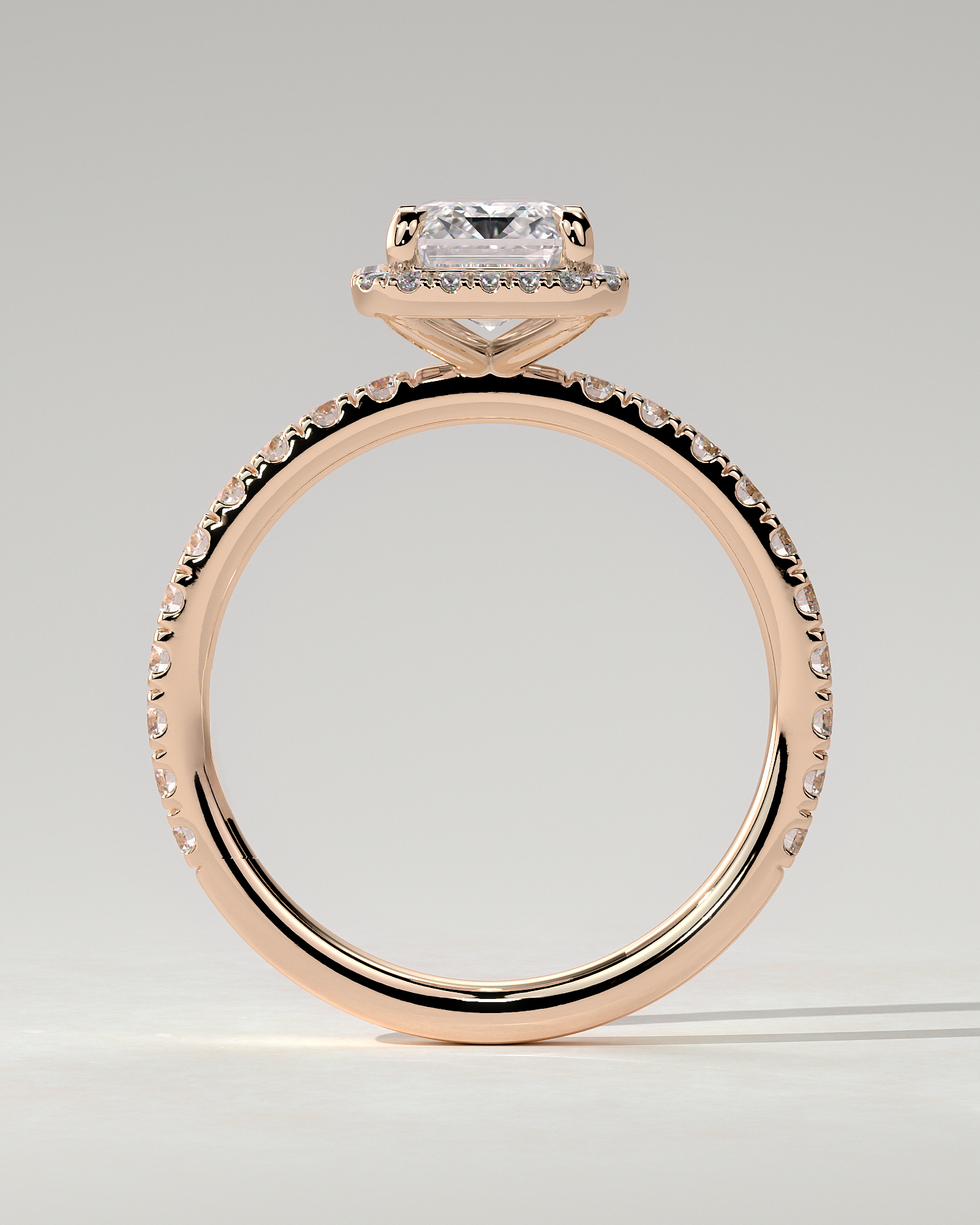 Analyce Halo Emerald Ring