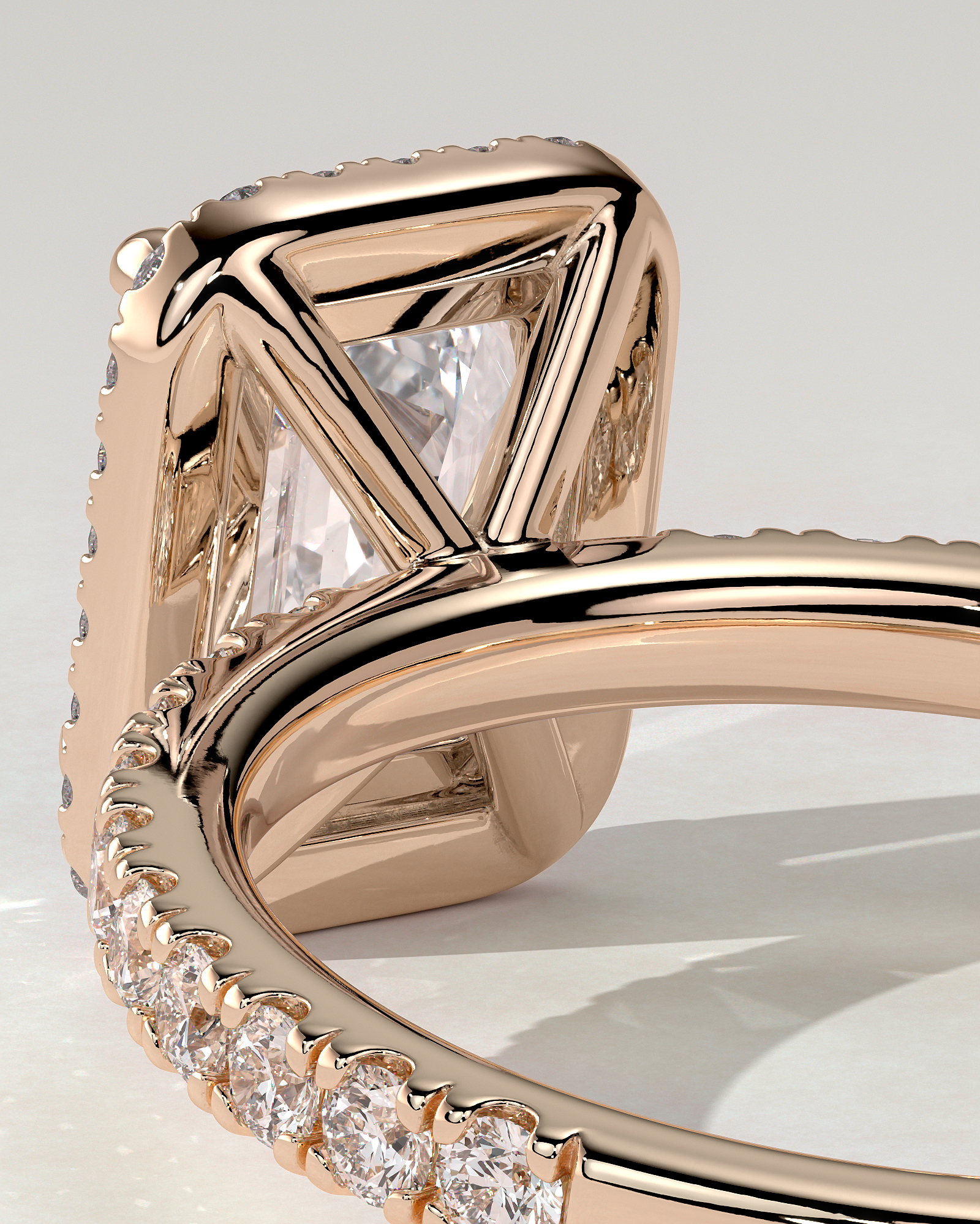 Analyce Halo Emerald Ring
