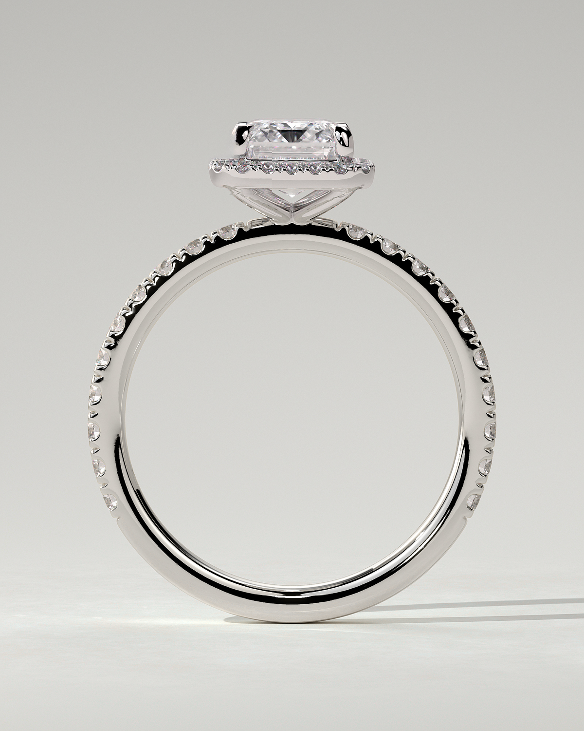 Analyce Halo Emerald Ring
