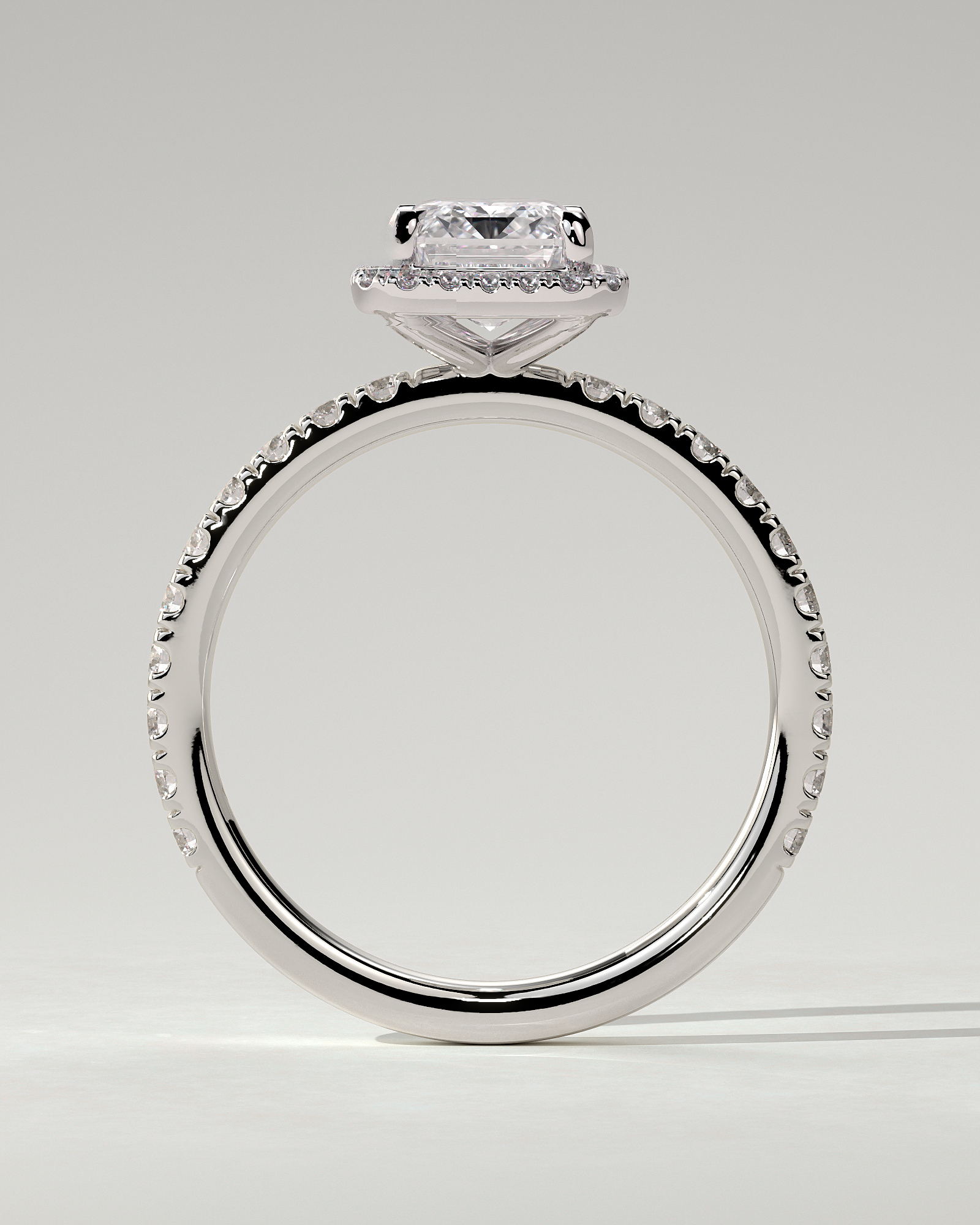 Analyce Halo Emerald Ring
