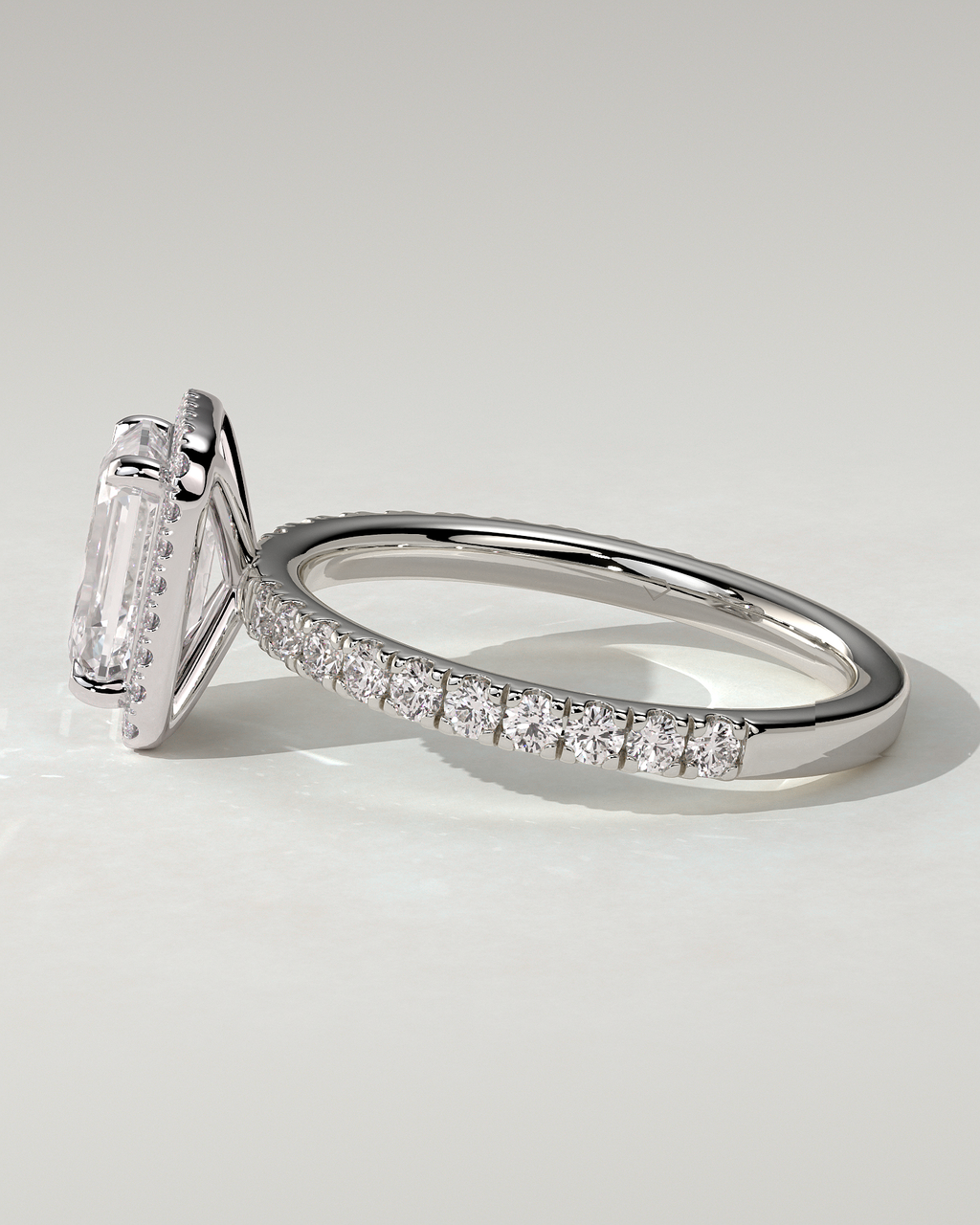 Analyce Halo Emerald Ring