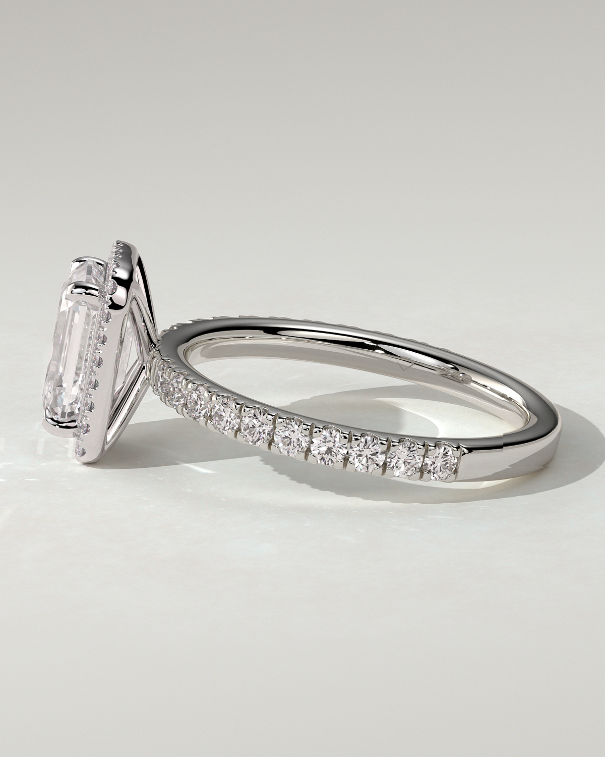 Analyce Halo Emerald Ring