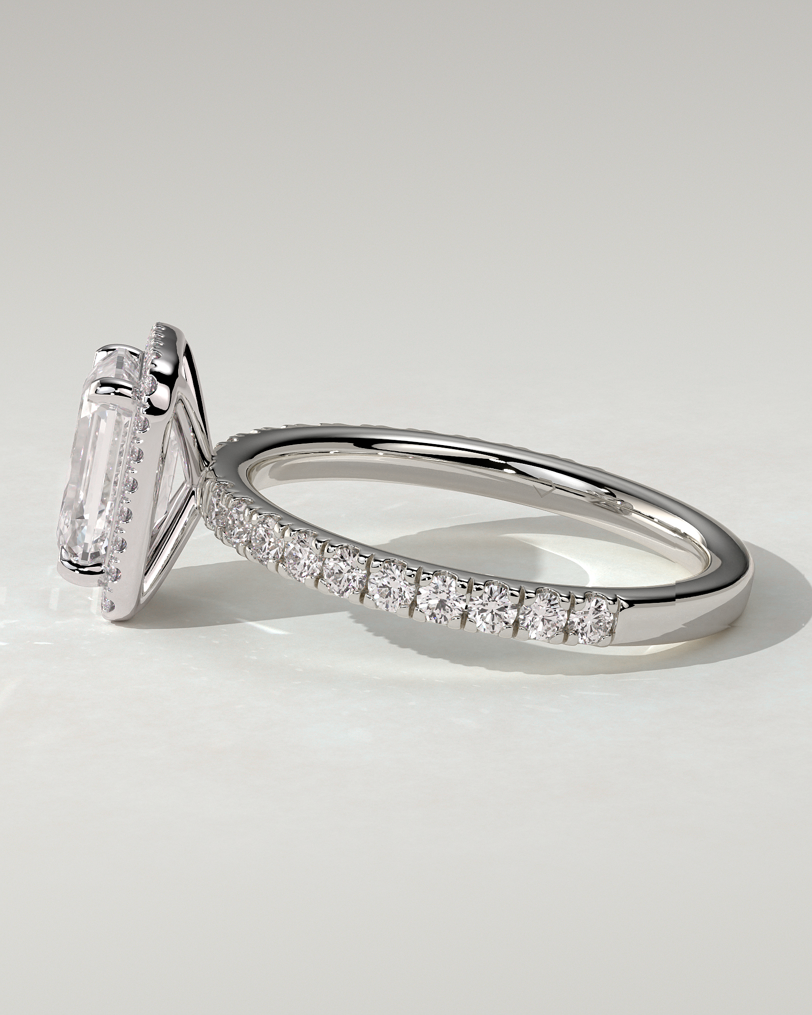 Analyce Halo Emerald Ring
