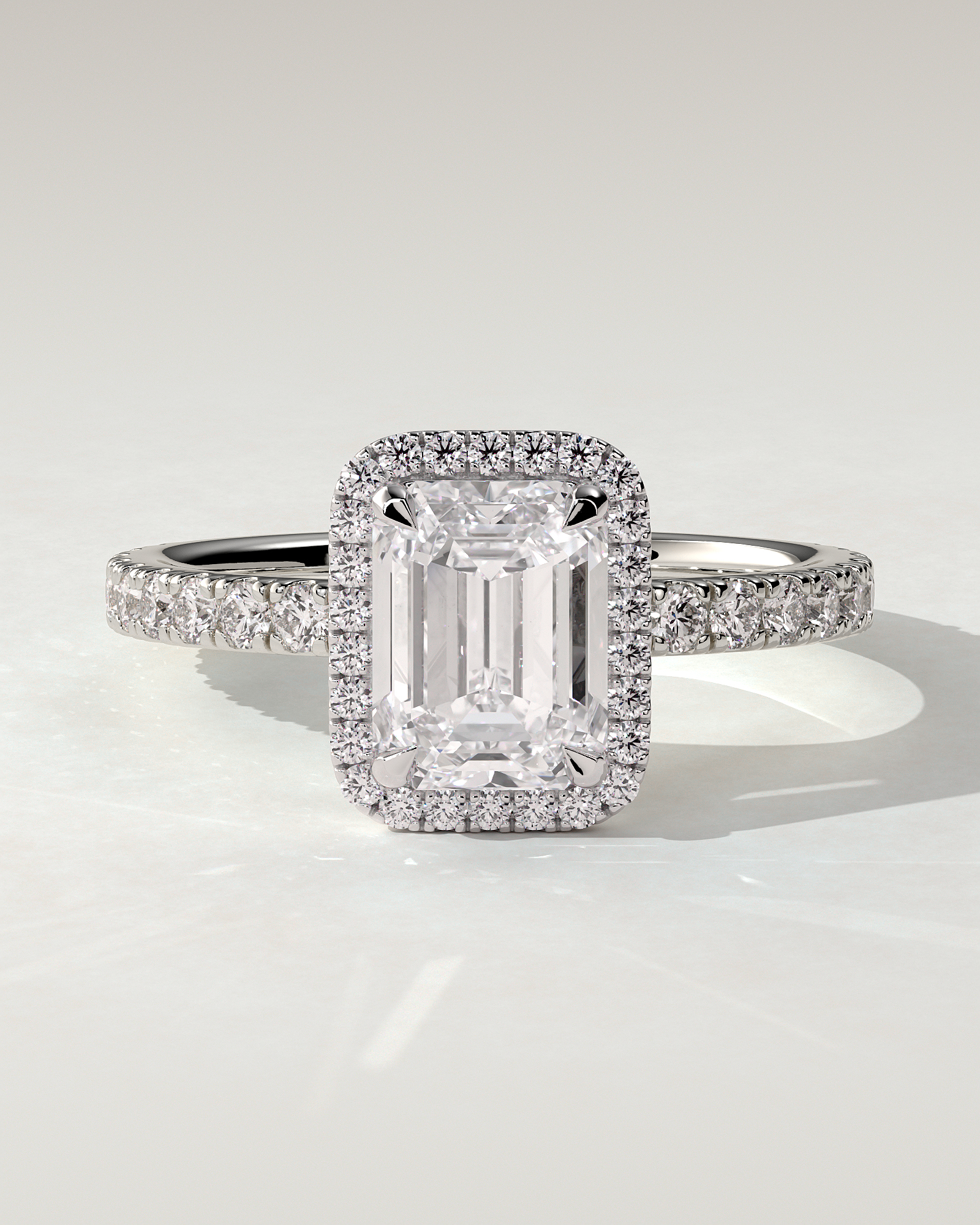 Analyce Halo Emerald Ring
