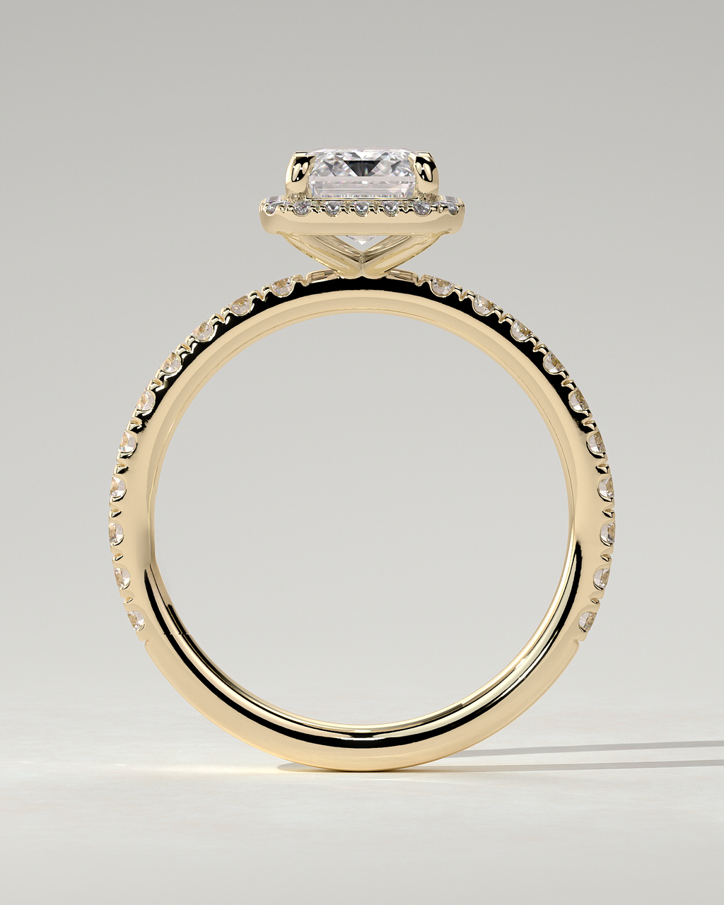 Analyce Halo Emerald Ring