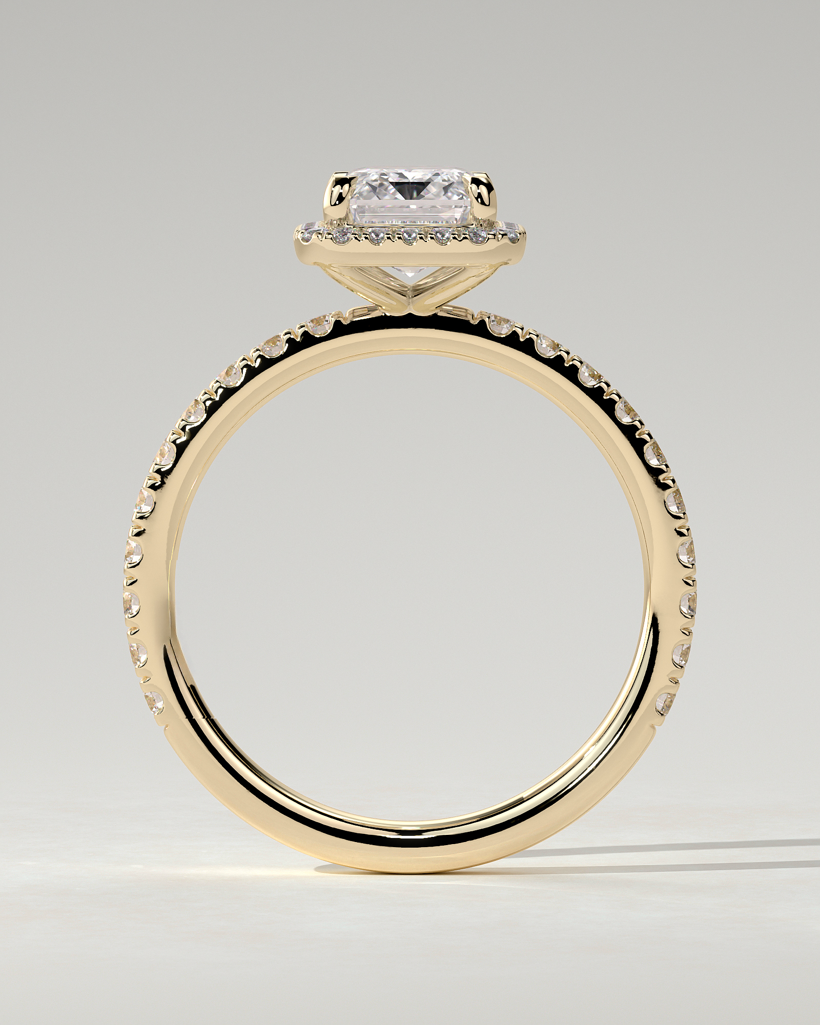 Analyce Halo Emerald Ring
