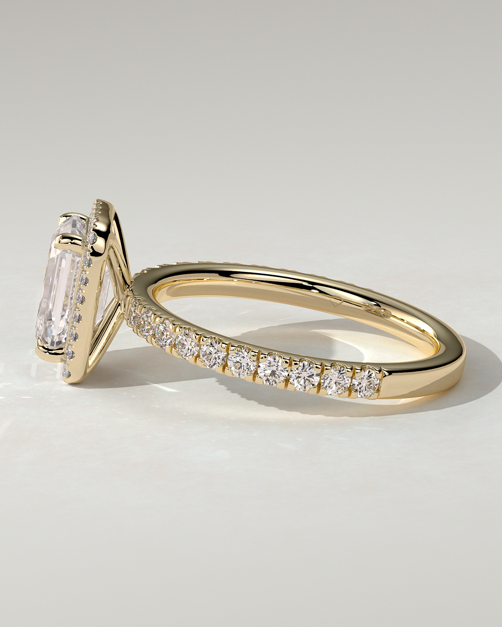 Analyce Halo Emerald Ring
