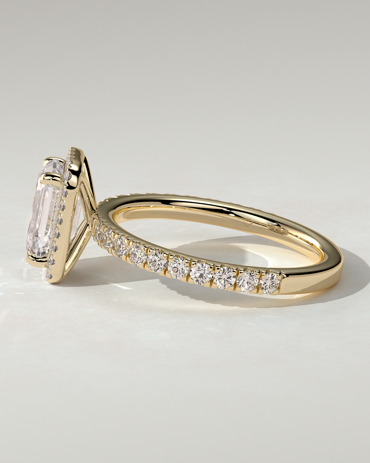 Analyce Halo Emerald Ring