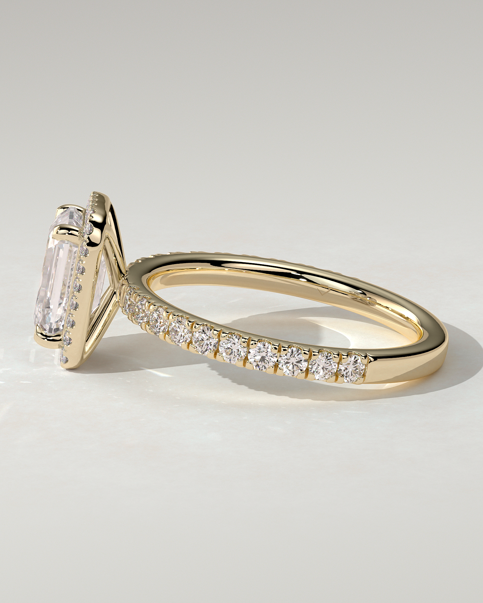 Analyce Halo Emerald Ring