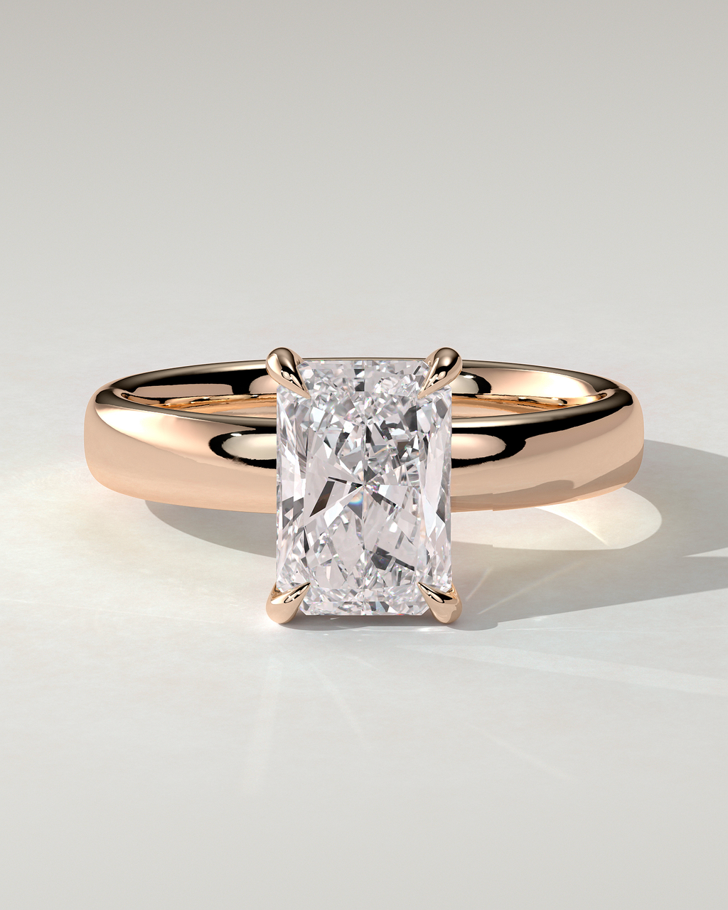 Angelina Solitaire Radiant Ring