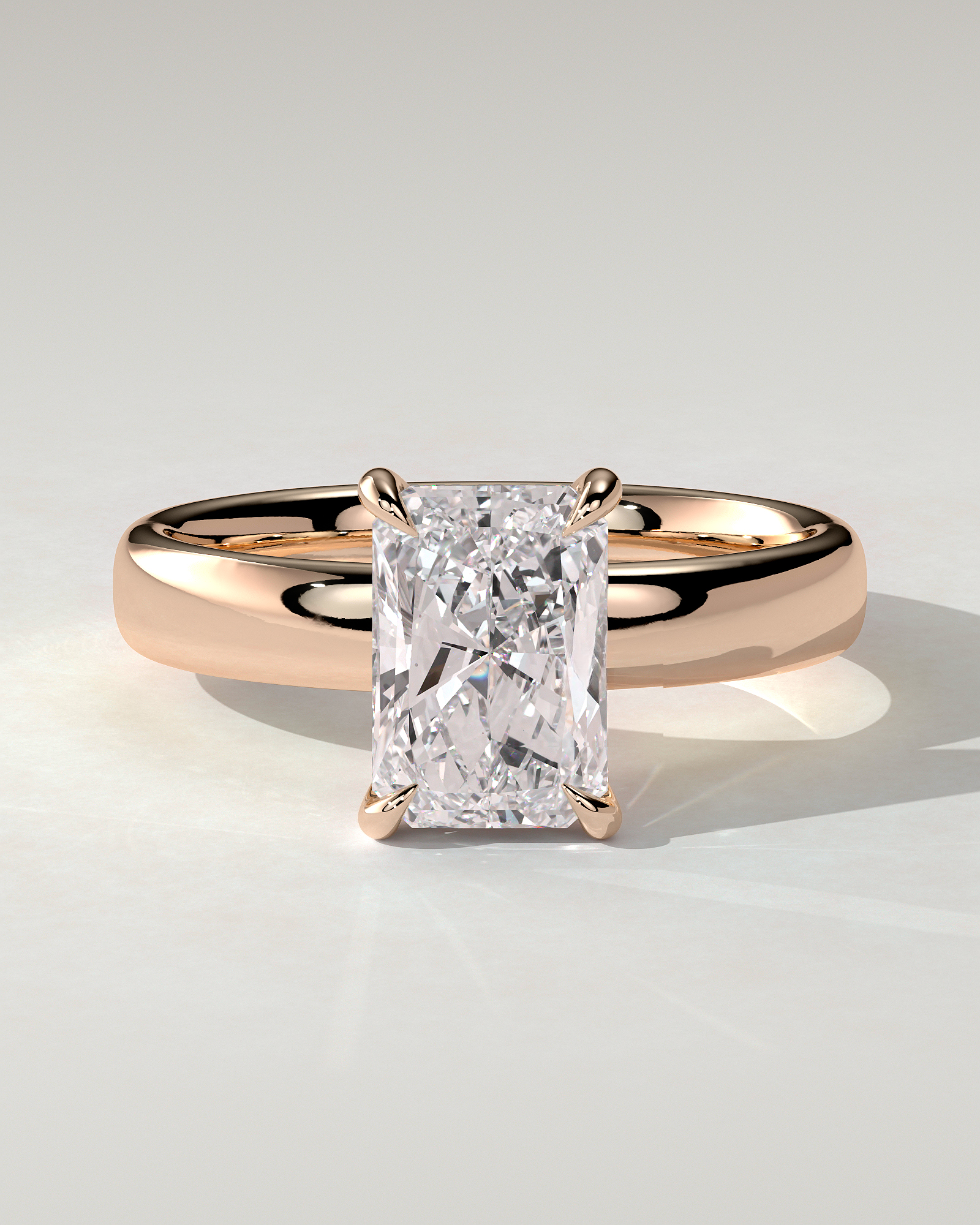 Angelina Solitaire Radiant Ring