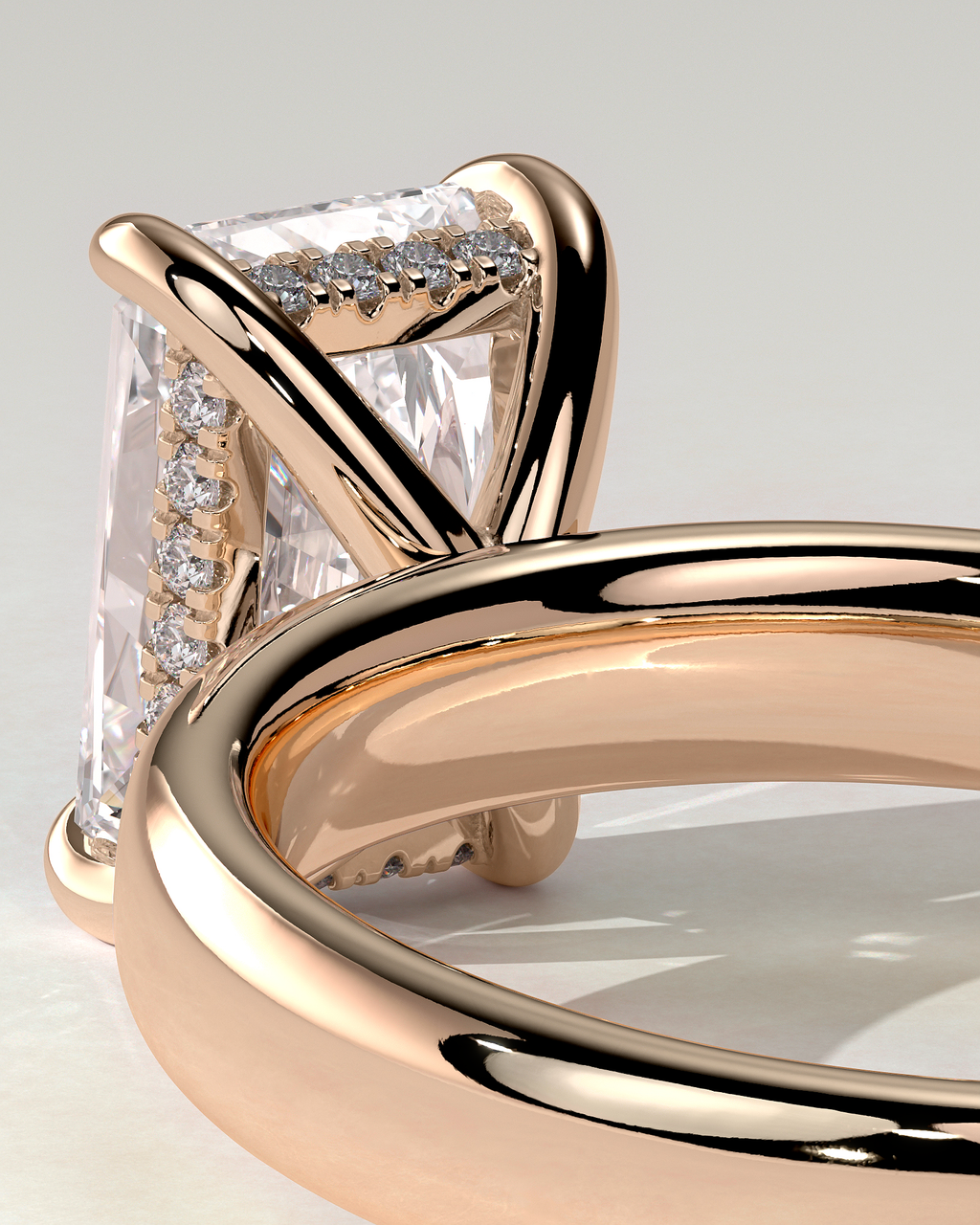 Angelina Solitaire Radiant Ring