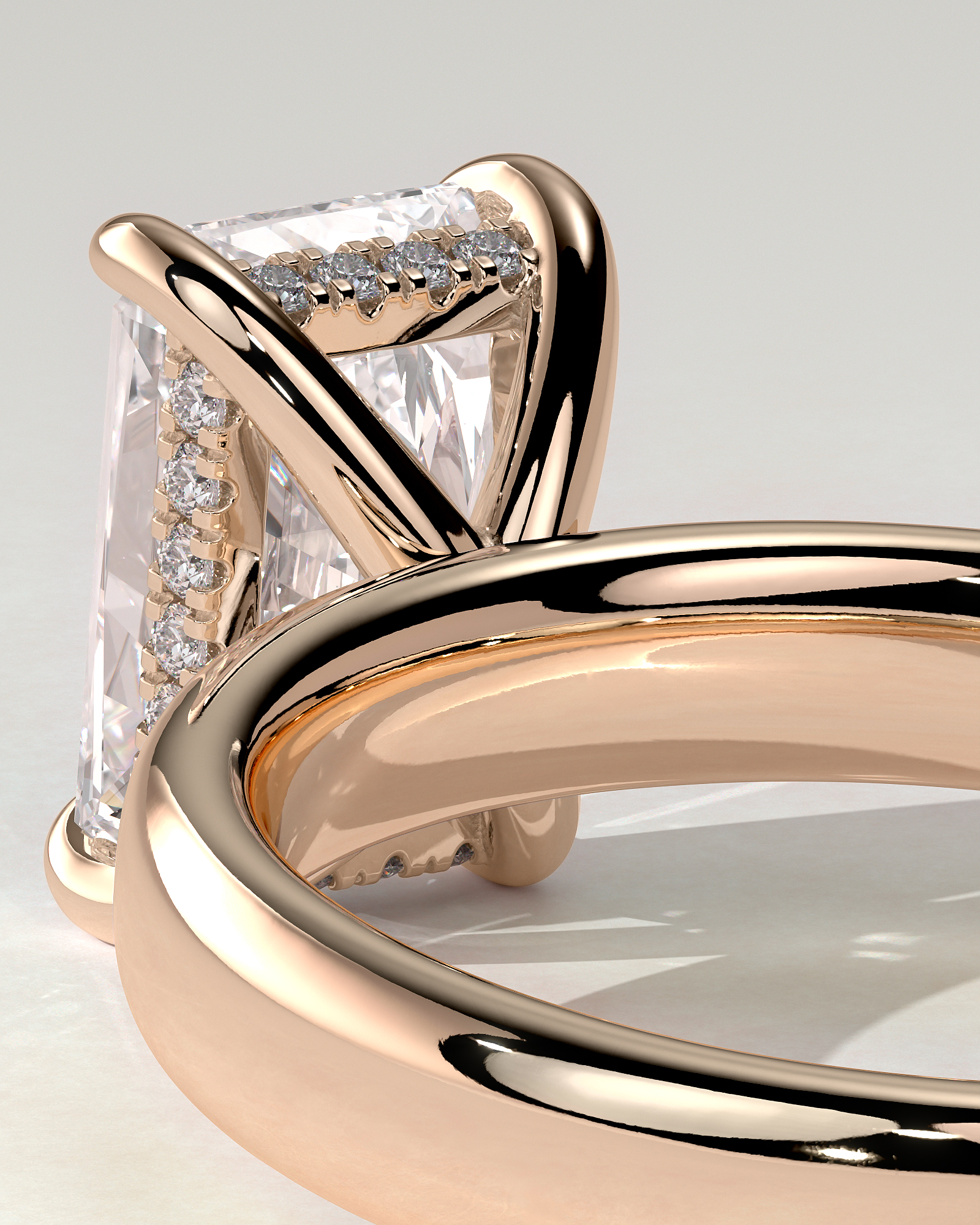 Angelina Solitaire Radiant Ring