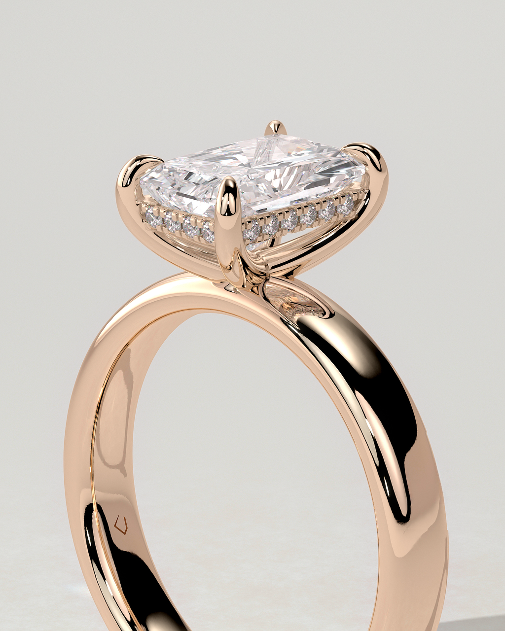 Angelina Solitaire Radiant Ring