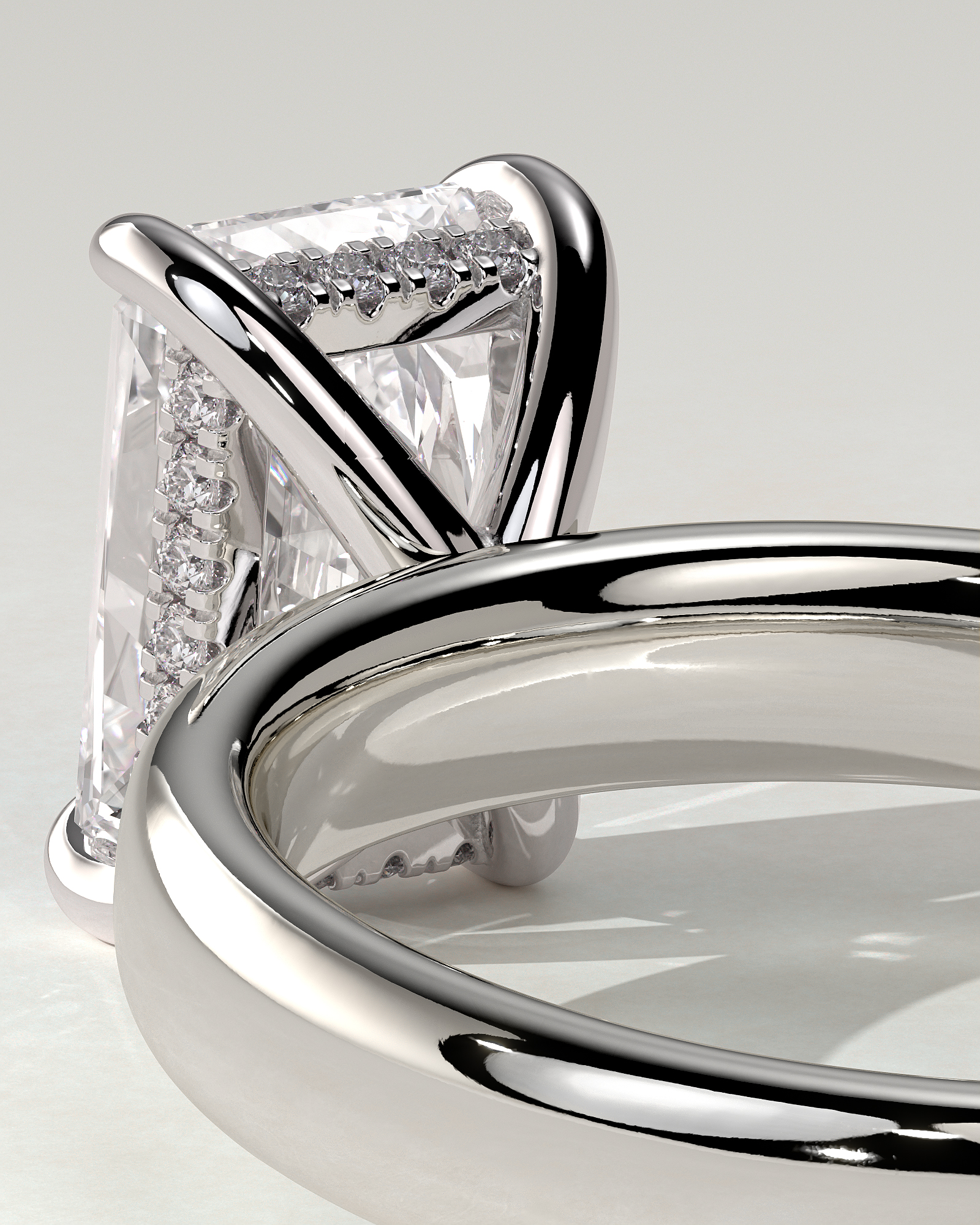 Angelina Solitaire Radiant Ring