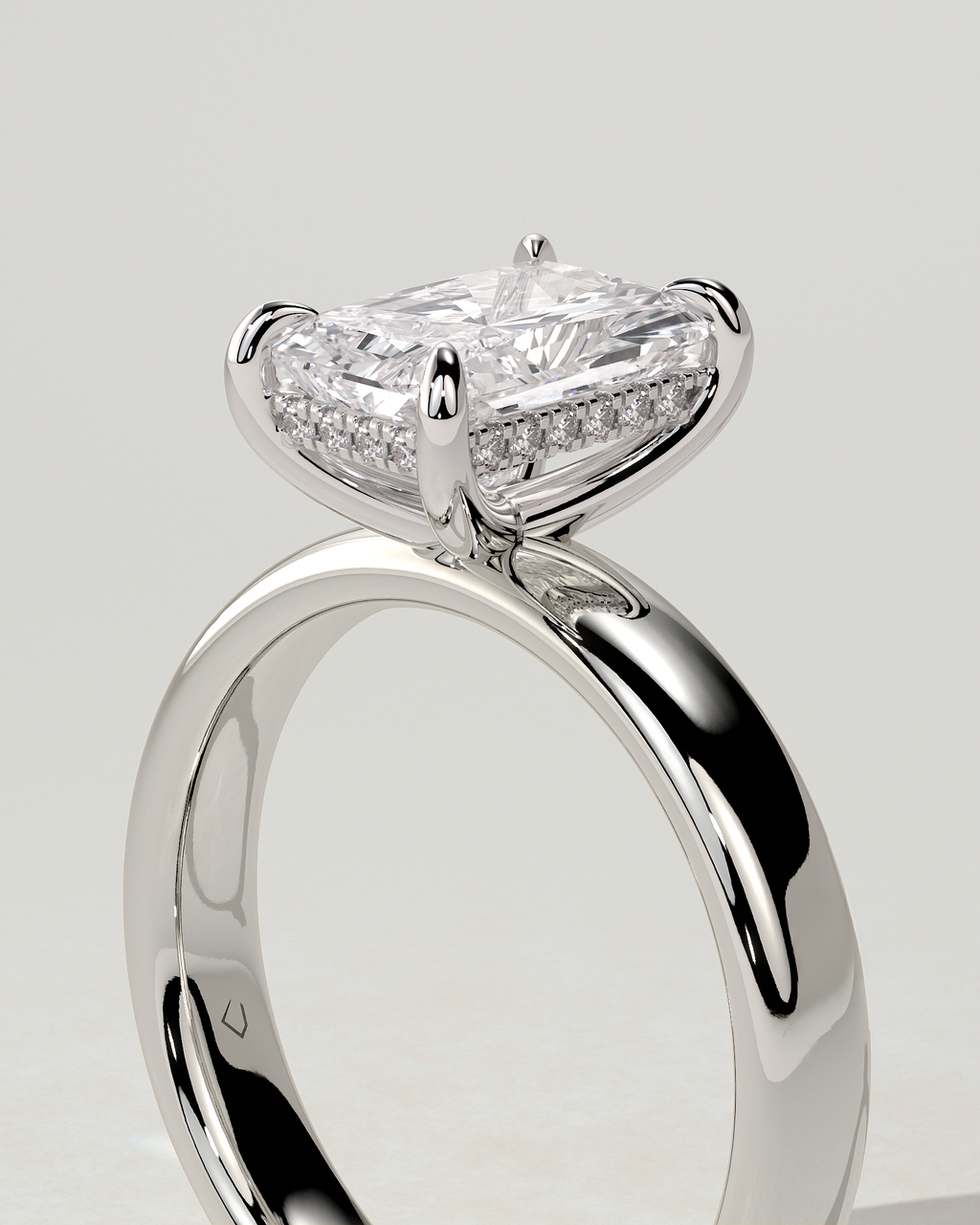 Angelina Solitaire Radiant Ring