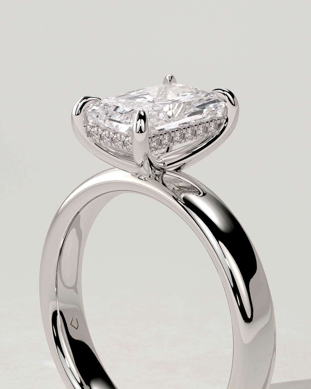 Angelina Solitaire Radiant Ring