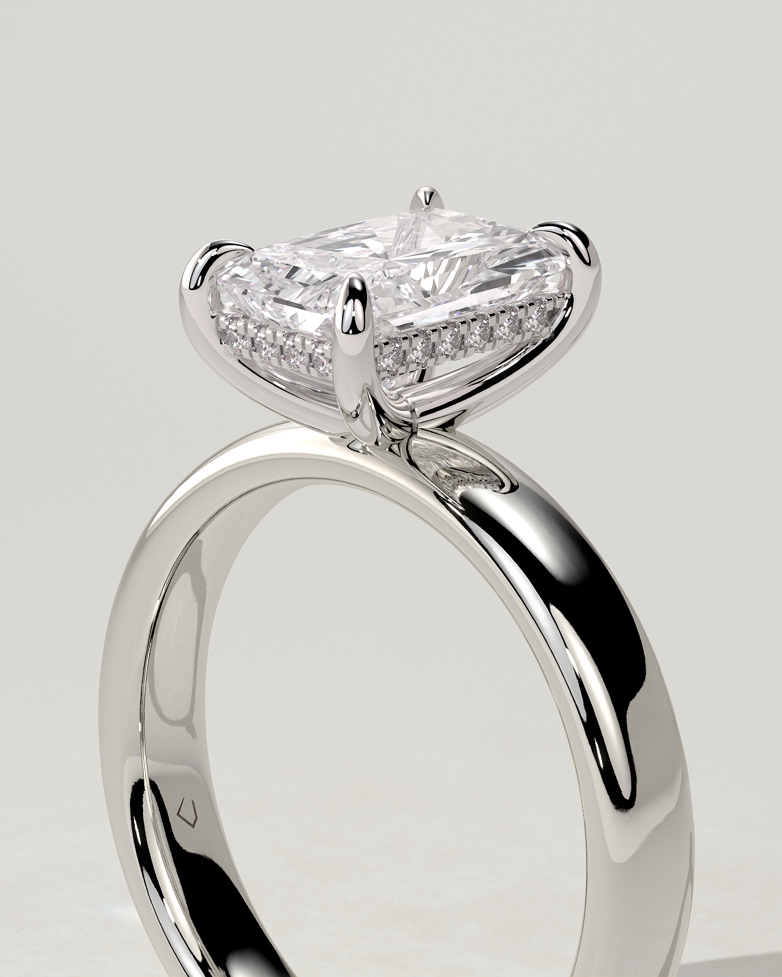 Angelina Solitaire Radiant Ring