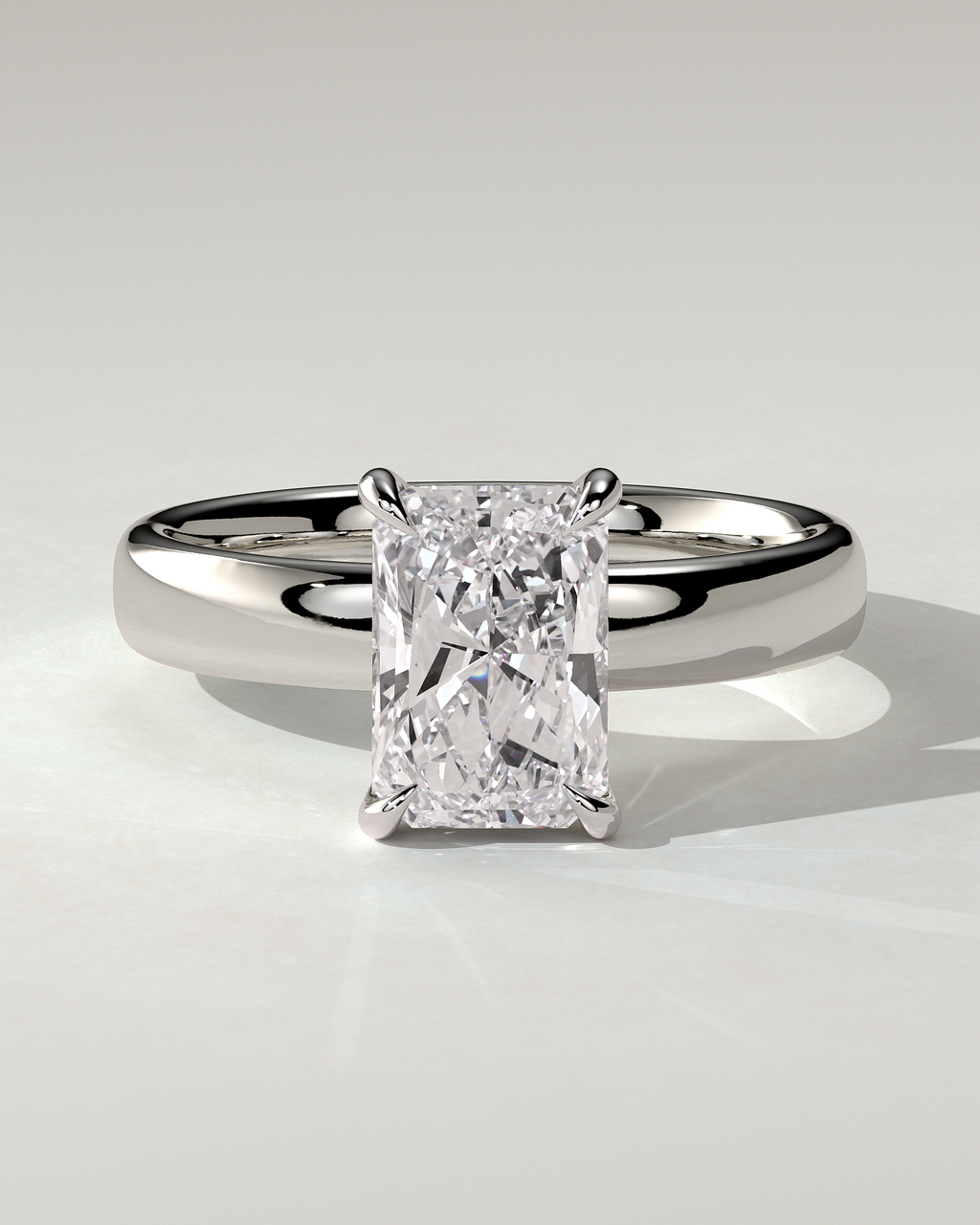 Angelina Solitaire Radiant Ring