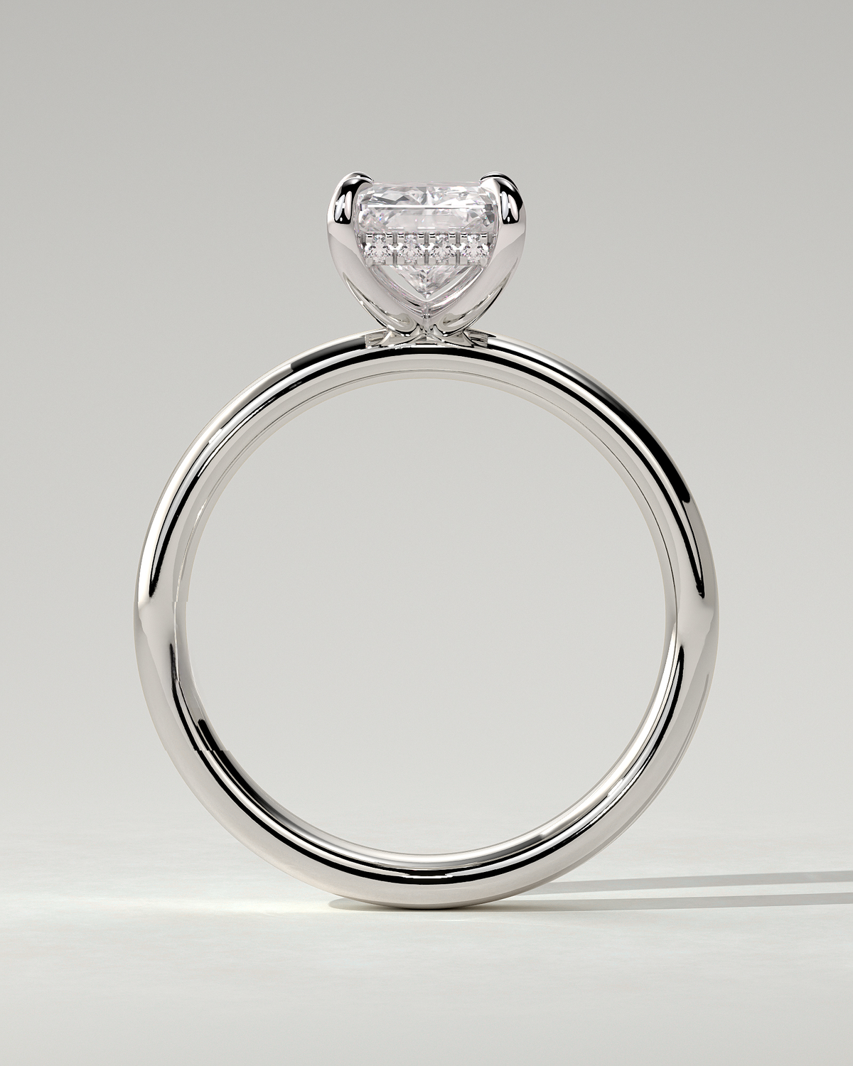 Angelina Solitaire Radiant Ring