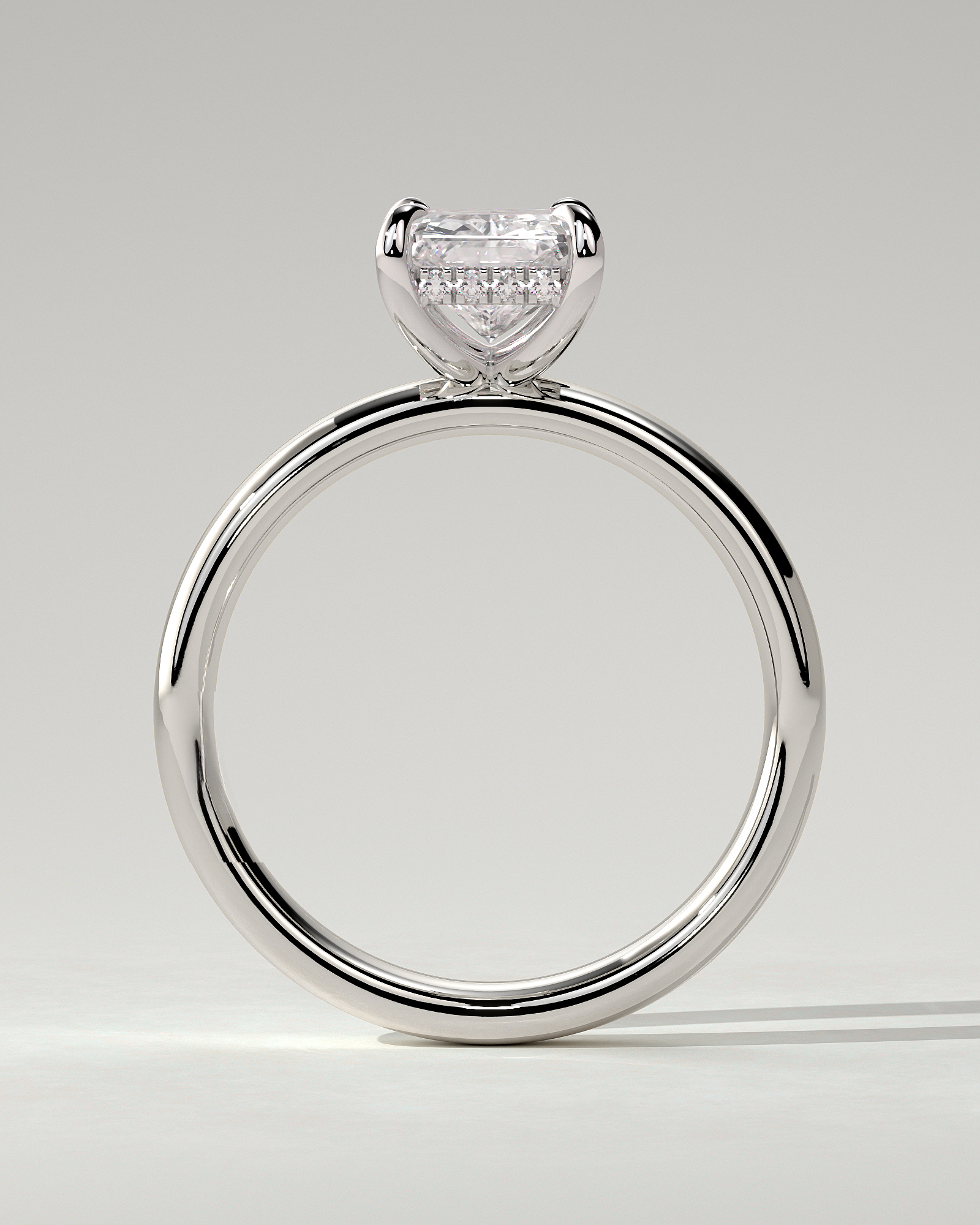 Angelina Solitaire Radiant Ring