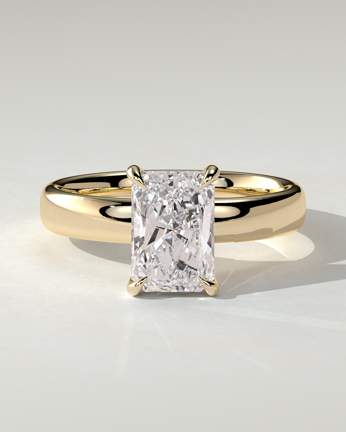 Angelina Solitaire Radiant Ring