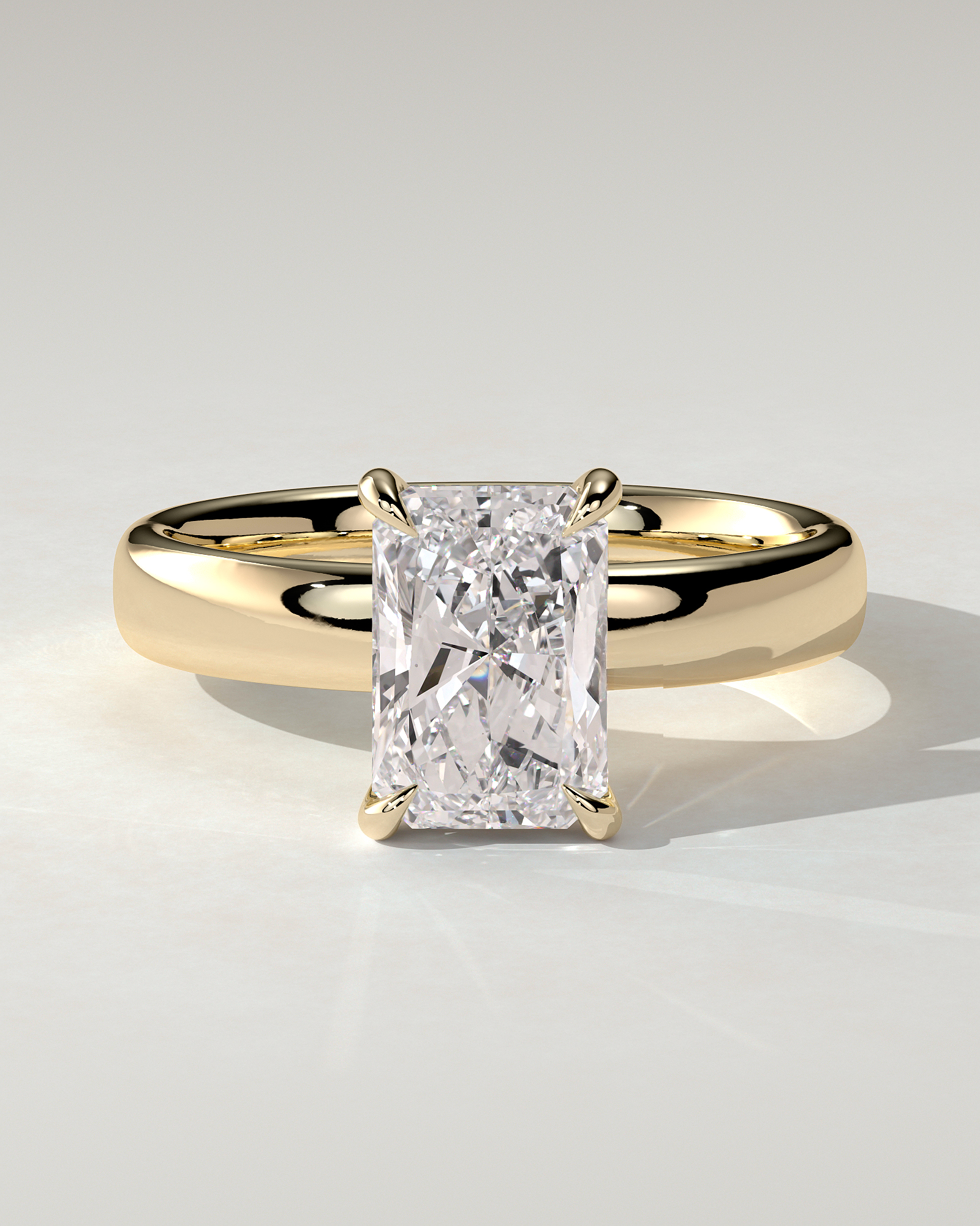 Angelina Solitaire Radiant Ring