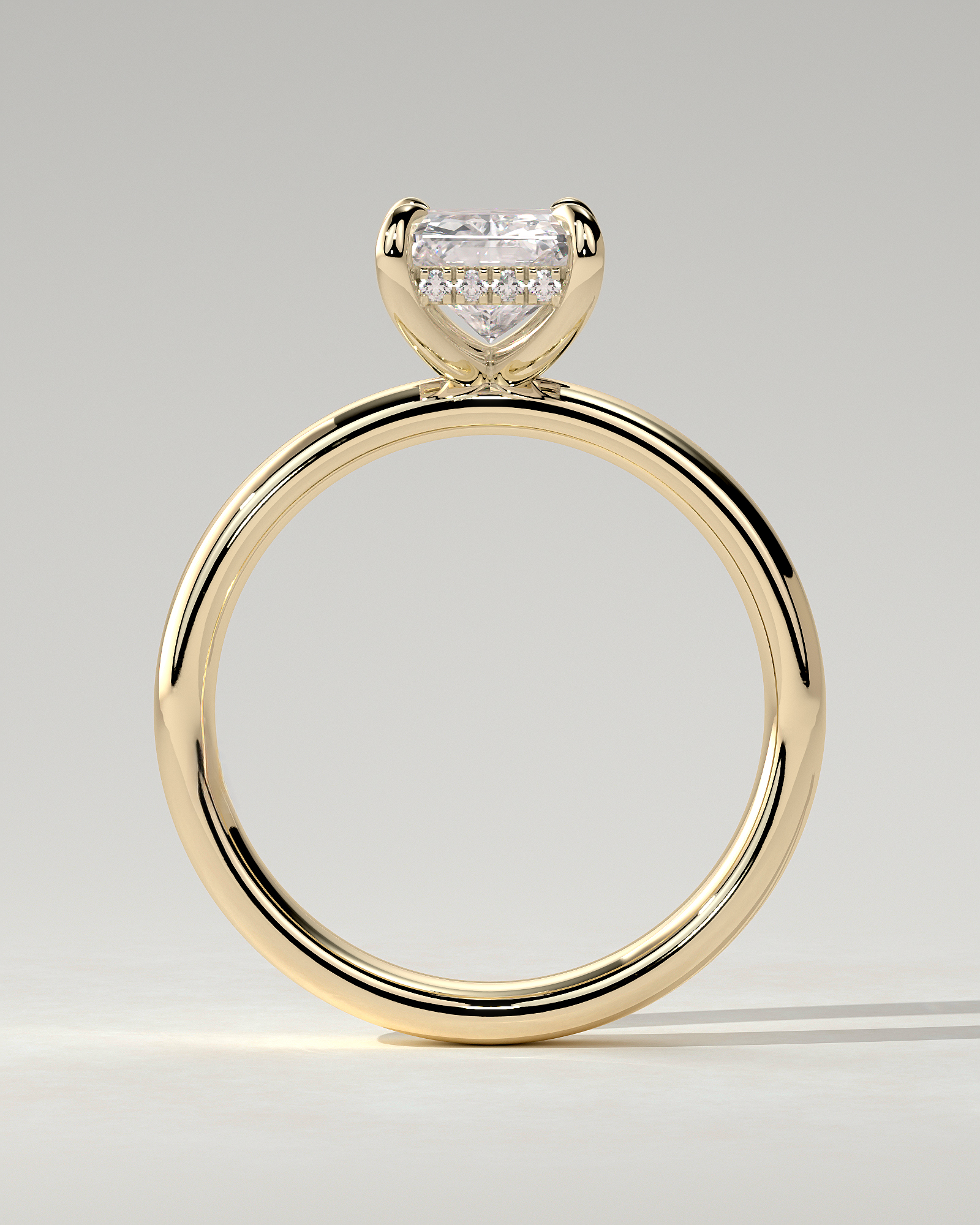 Angelina Solitaire Radiant Ring