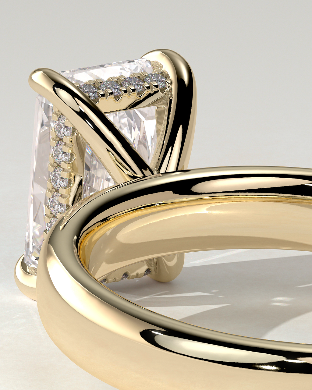 Angelina Solitaire Radiant Ring