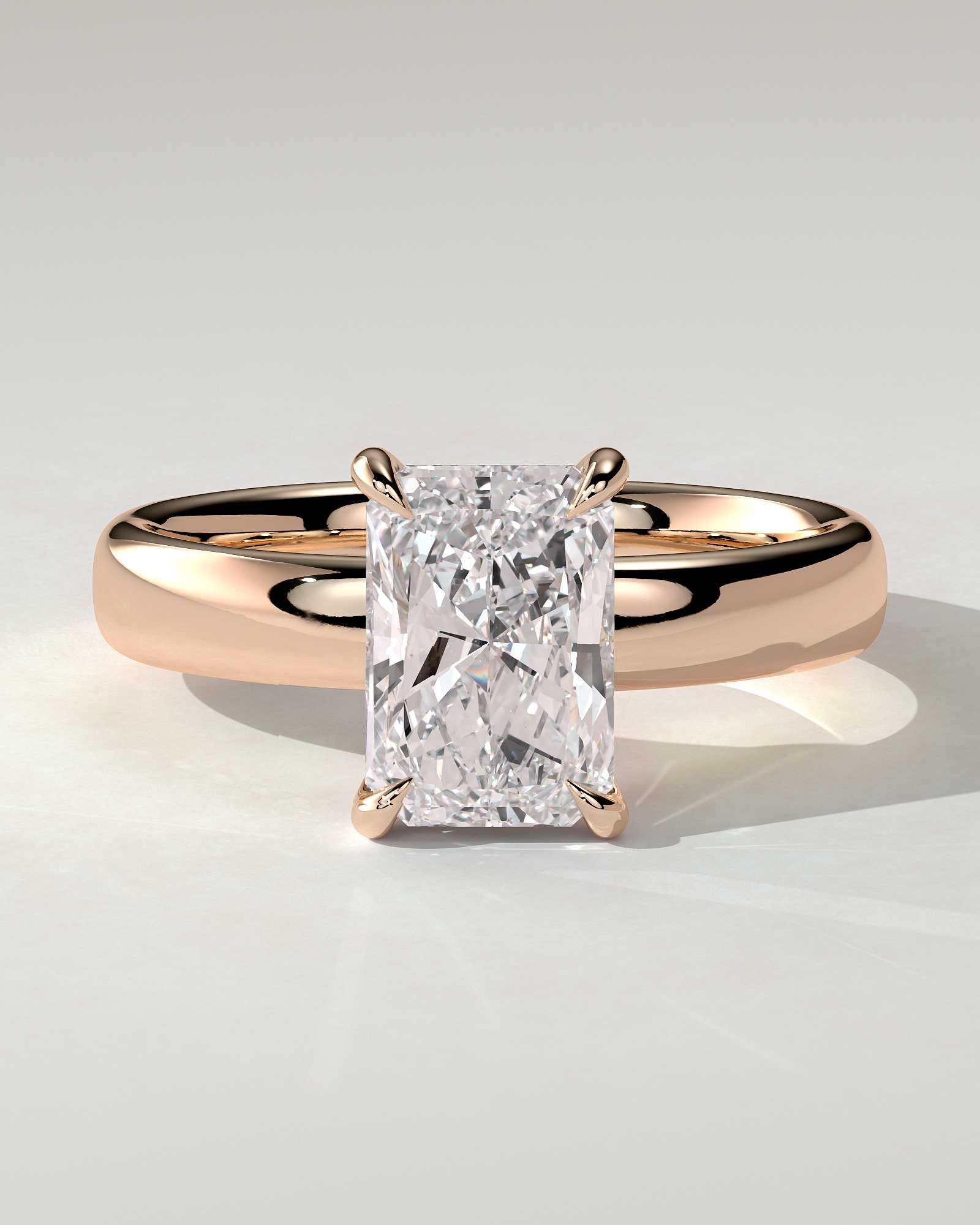 Angelina Solitaire Radiant Ring