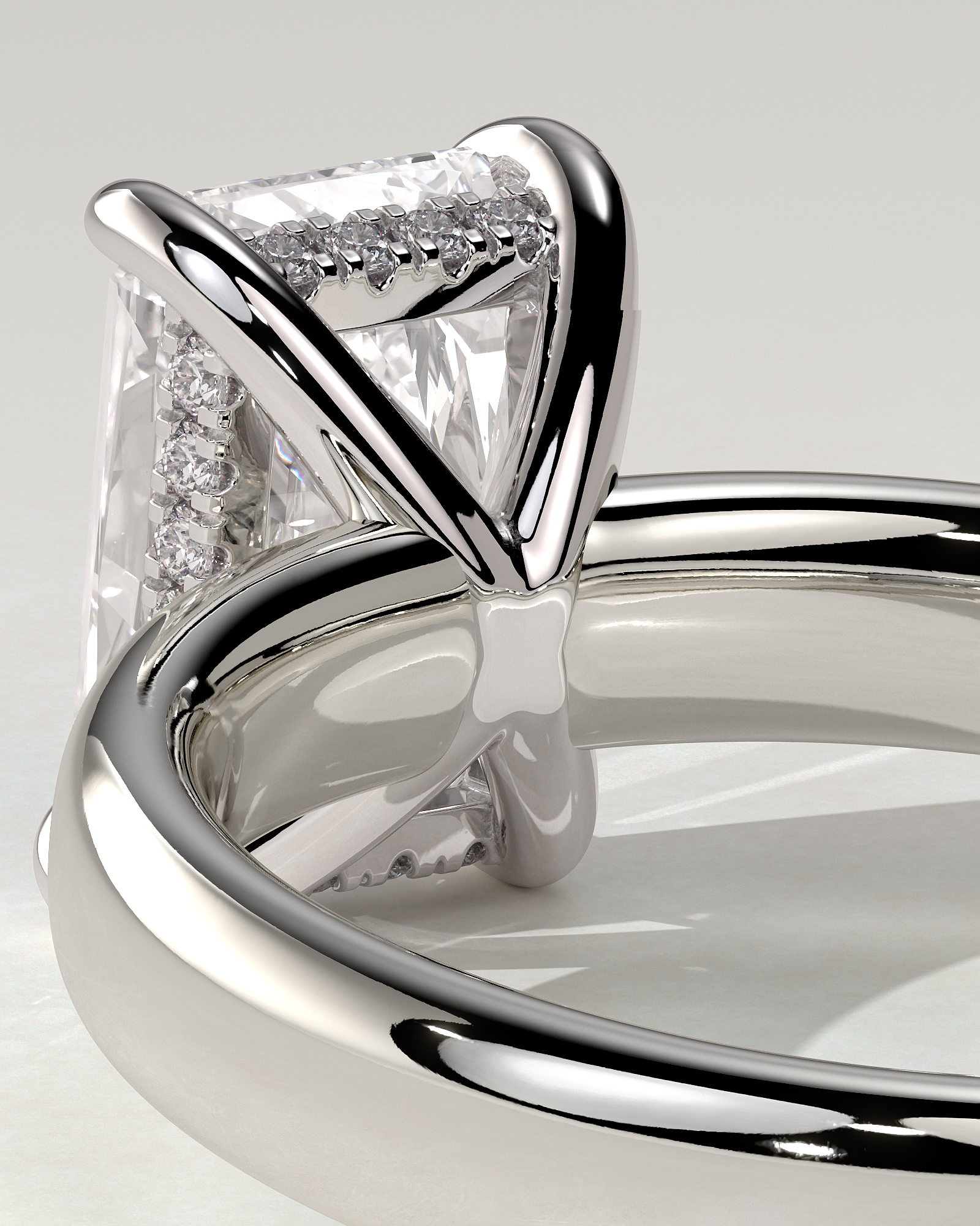 Angelina Solitaire Radiant Ring