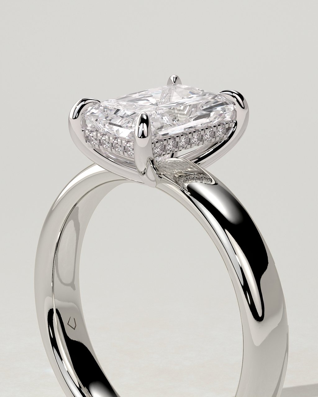 Angelina Solitaire Radiant Ring