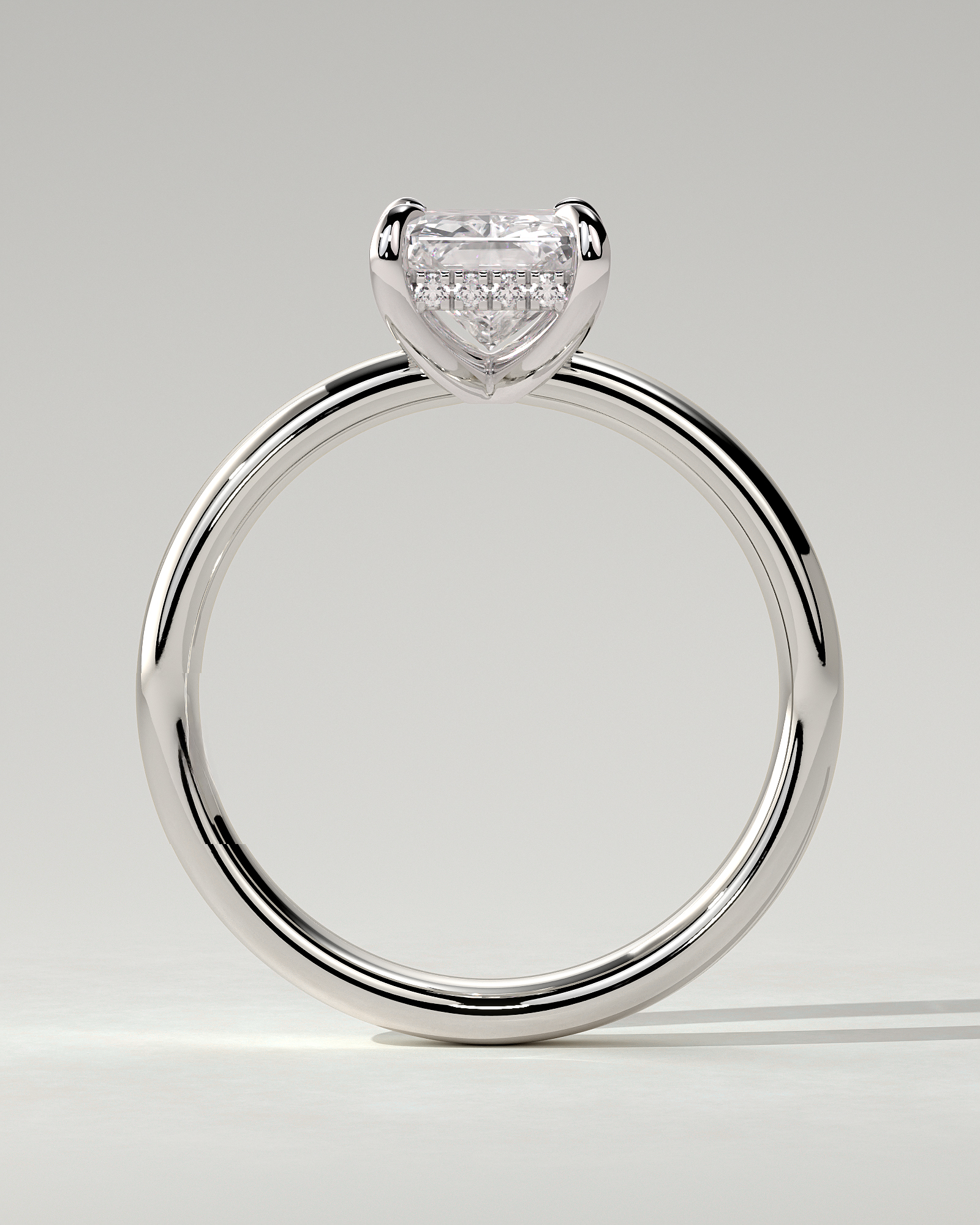 Angelina Solitaire Radiant Ring