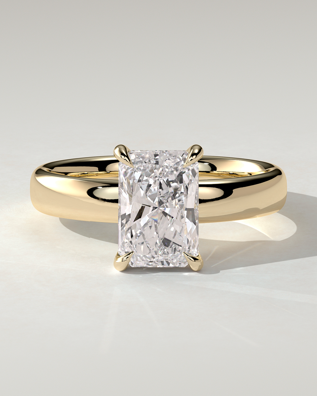 Angelina Solitaire Radiant Ring