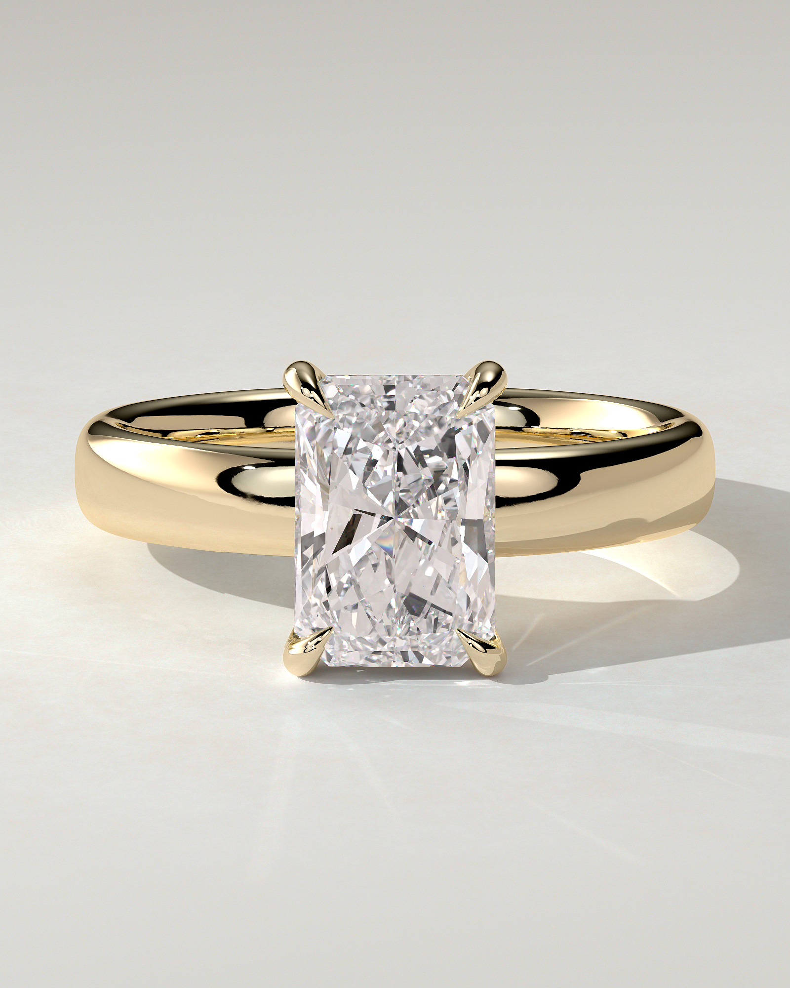Angelina Solitaire Radiant Ring