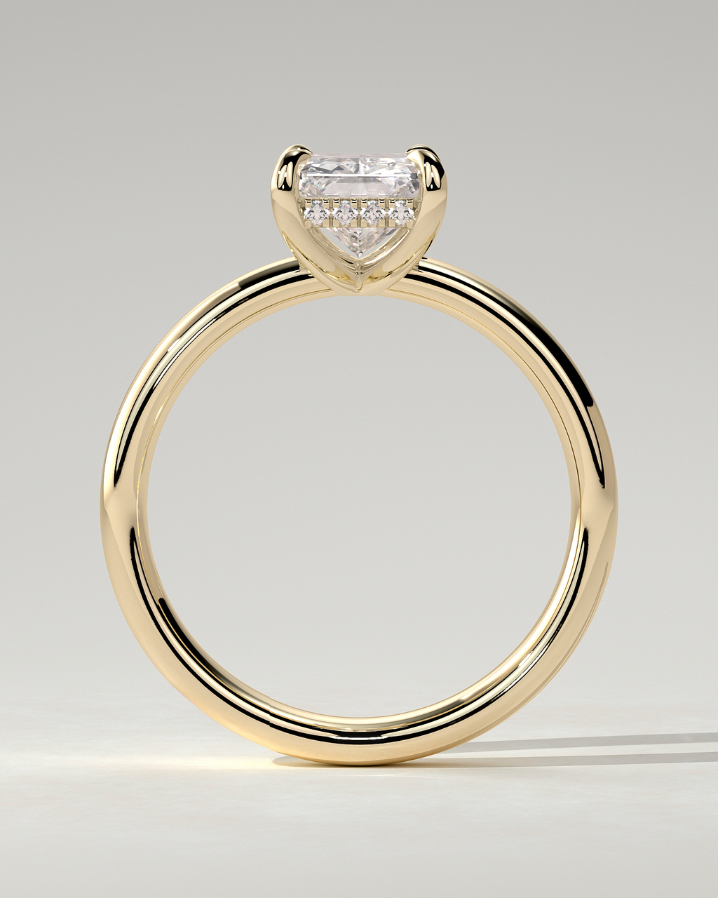 Angelina Solitaire Radiant Ring