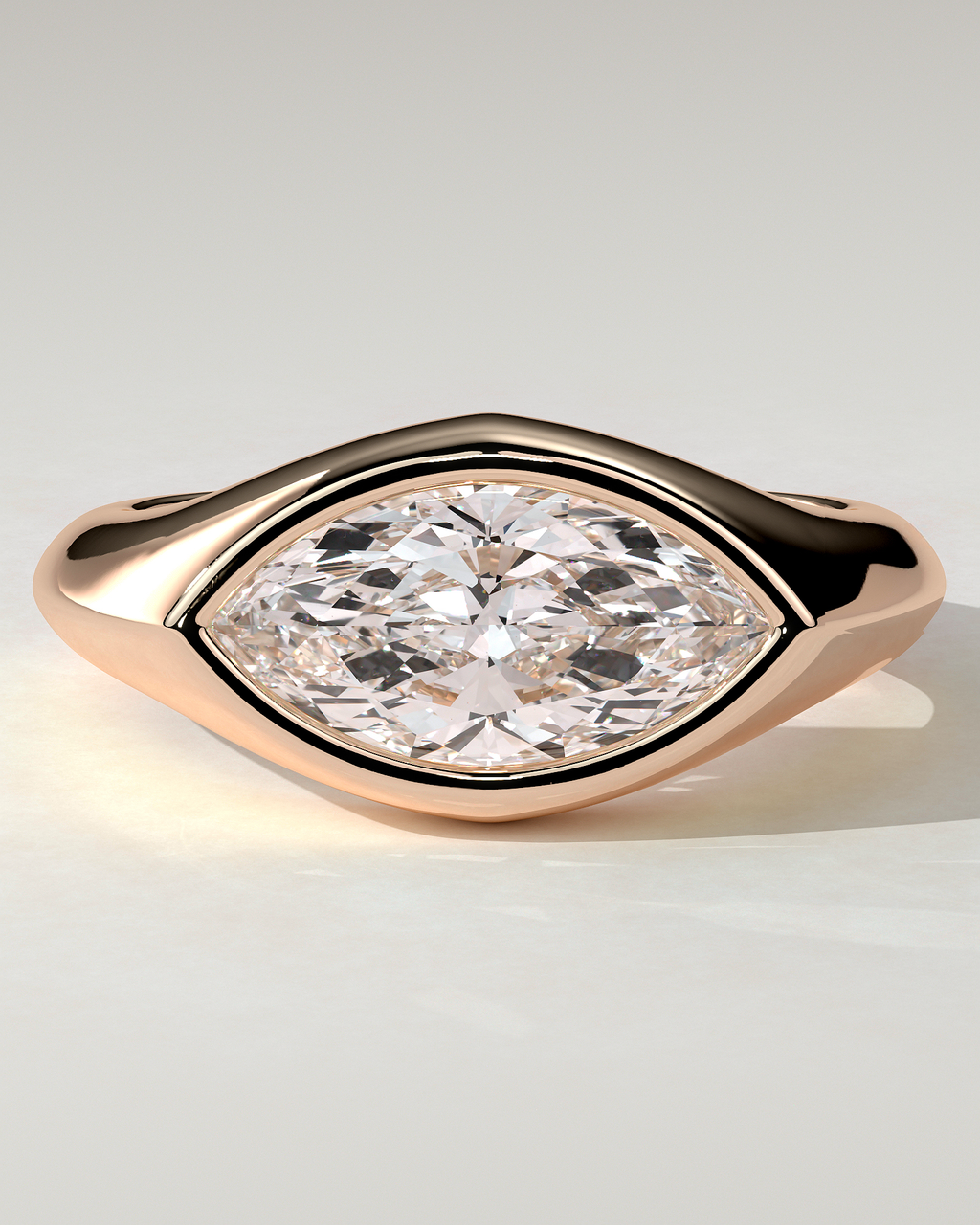 Angie Bezel Marquise Ring